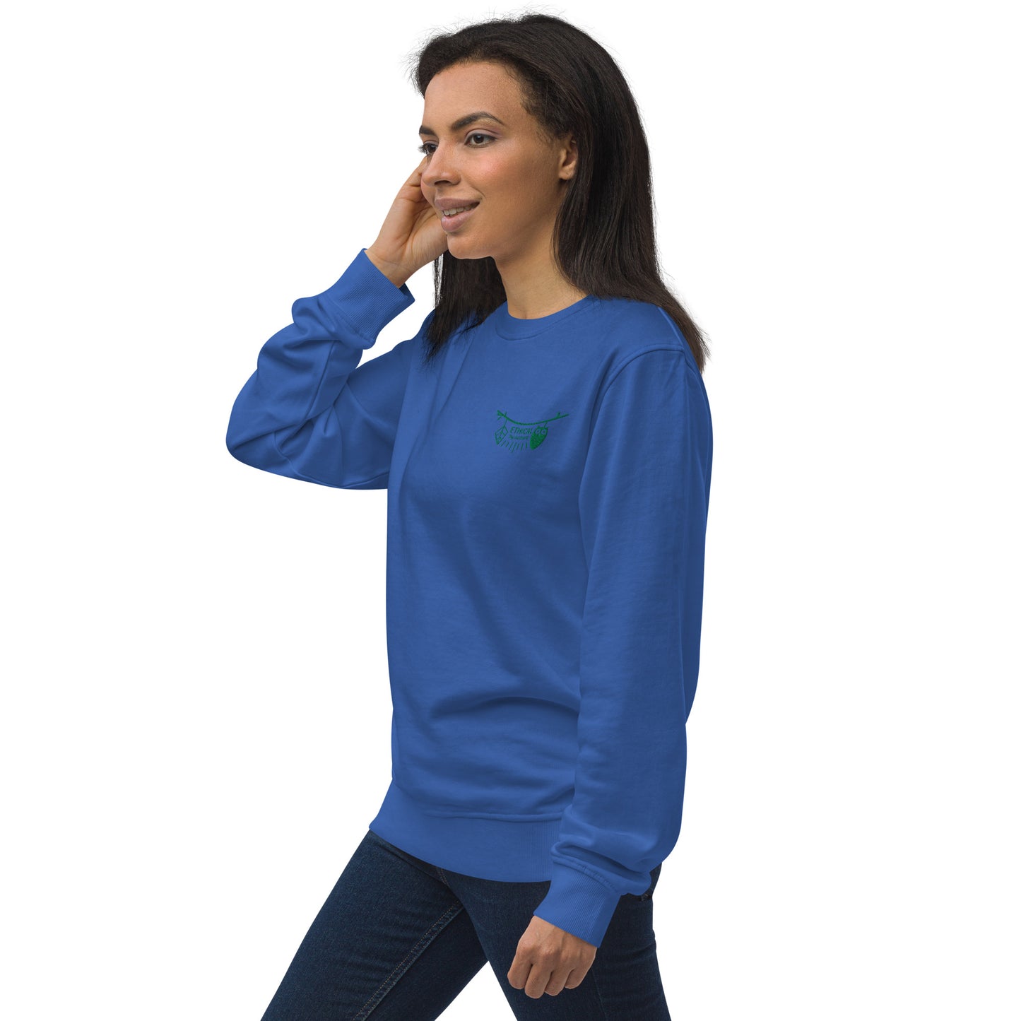 Unisex Organic Sweatshirt: Ethical by Nature | Owl Embroidered Sustainable Fashion USA by Dudeily Dudeily