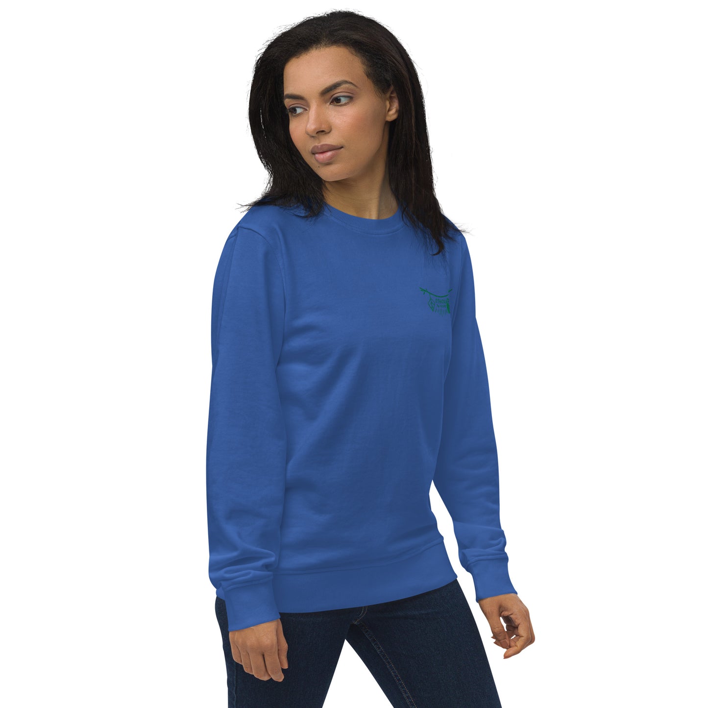 Unisex Organic Sweatshirt: Ethical by Nature | Owl Embroidered Sustainable Fashion USA by Dudeily Dudeily