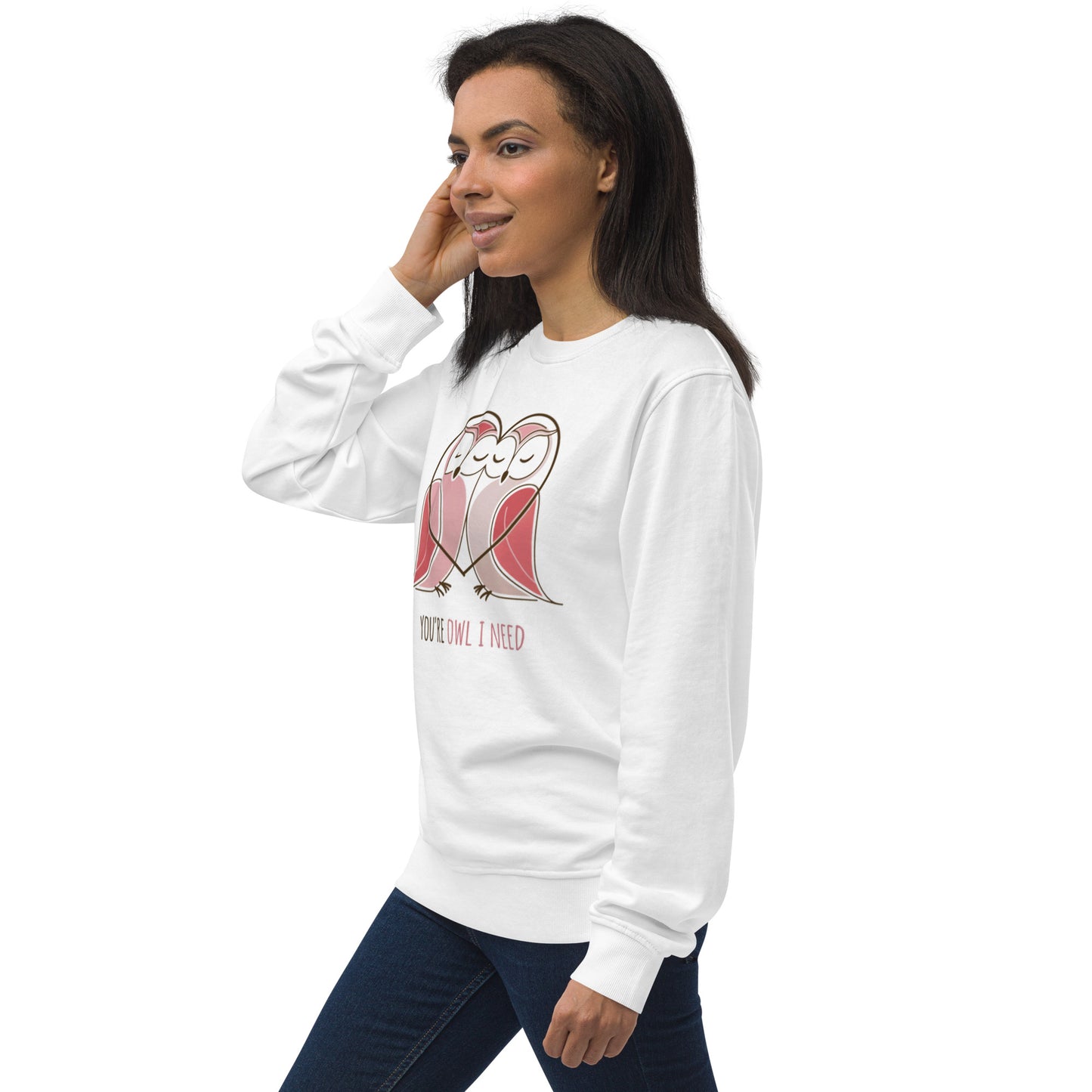 Owl-Themed Unisex Organic Sweatshirt | Eco-Friendly Fashion & Stylish Comfort Dudeily