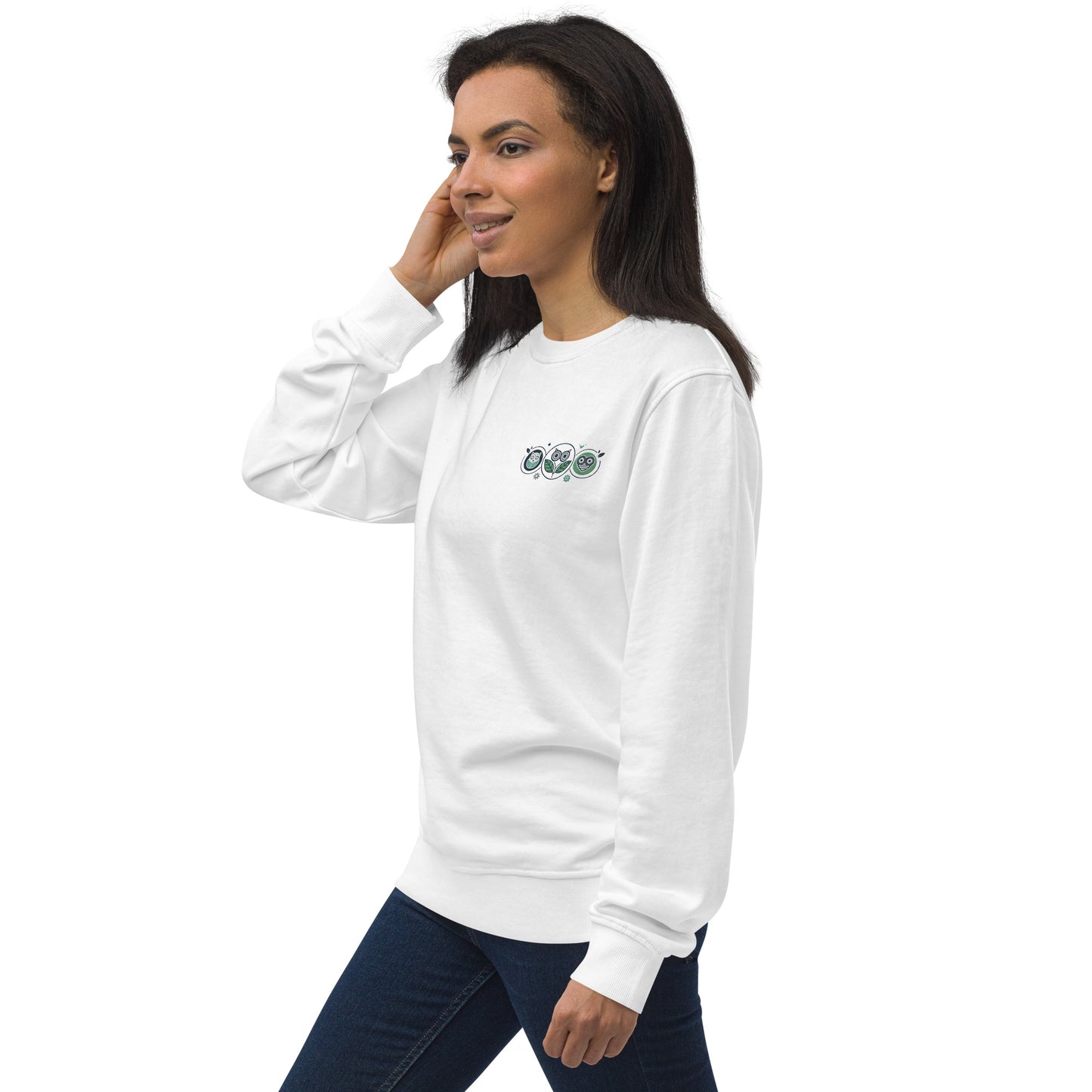 Unisex Organic Sweatshirt: Nature’s Union | Owl Embroidered Sustainable Fashion USA Dudeily