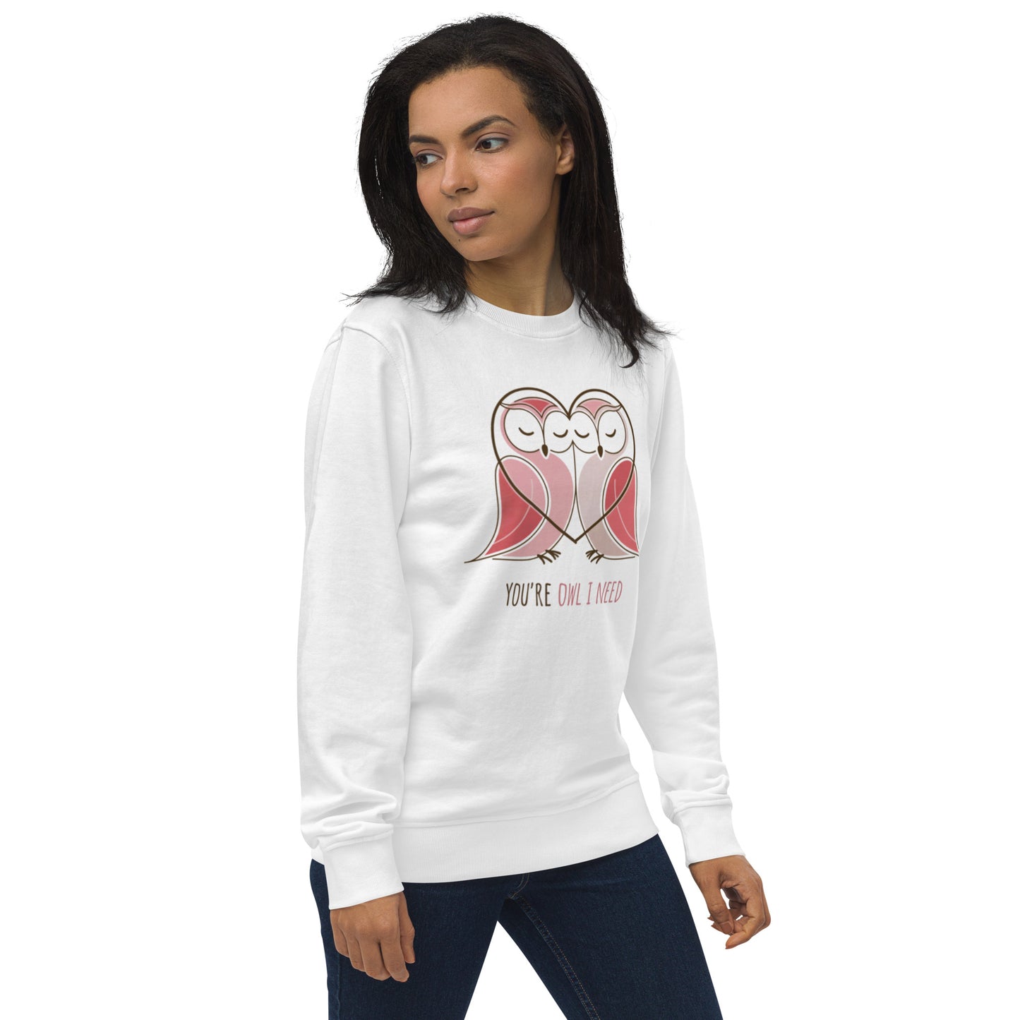 Owl-Themed Unisex Organic Sweatshirt | Eco-Friendly Fashion & Stylish Comfort Dudeily