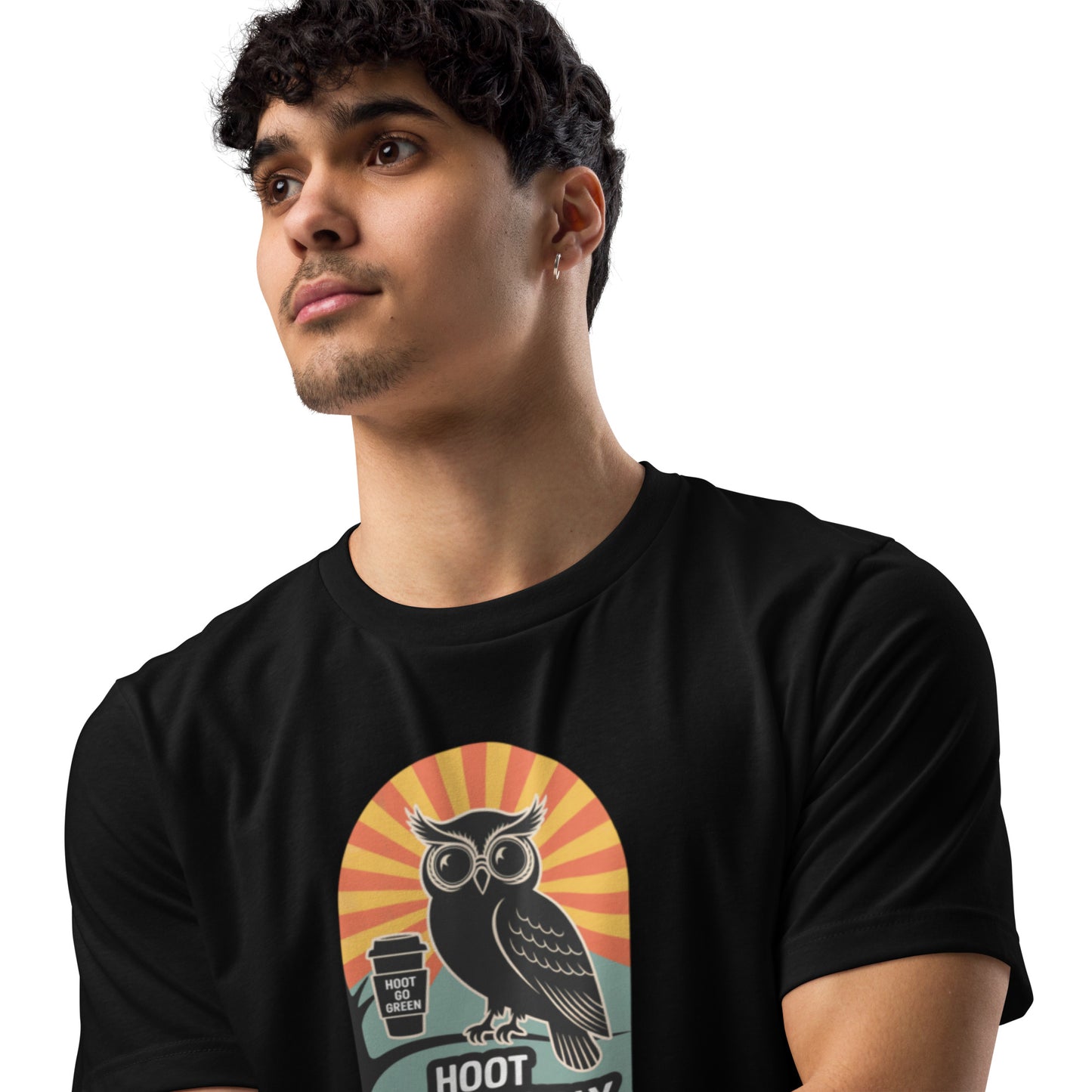 Unisex Eco T-Shirt | Owl Themed Sustainable Fashion & Comfortable Dudeily