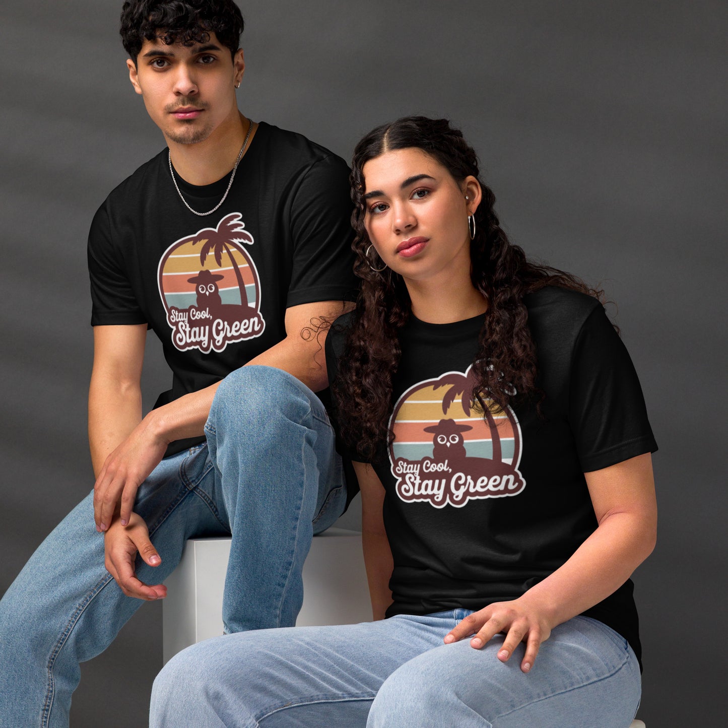 Unisex Staple Eco T-Shirt | Owl Themed Sustainable & Comfortable Dudeily