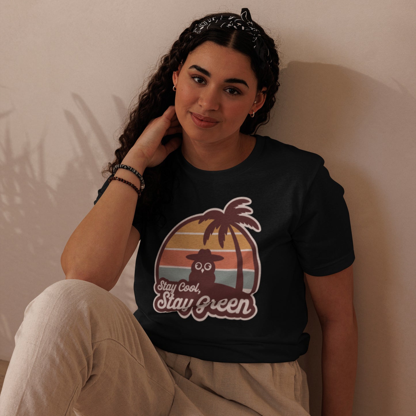 Unisex Staple Eco T-Shirt | Owl Themed Sustainable & Comfortable Dudeily