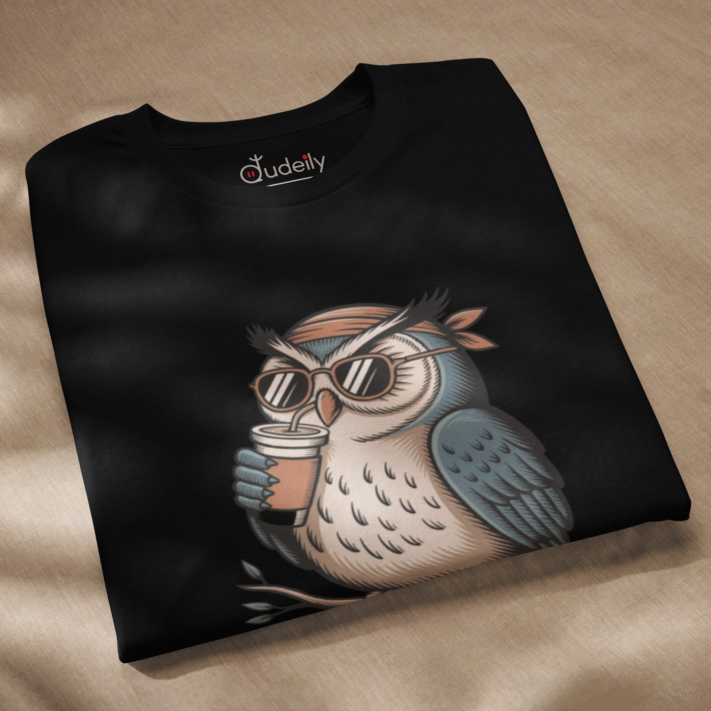 Unisex staple eco t-shirt | Owl Themed Sustainable Fashion Dudeily