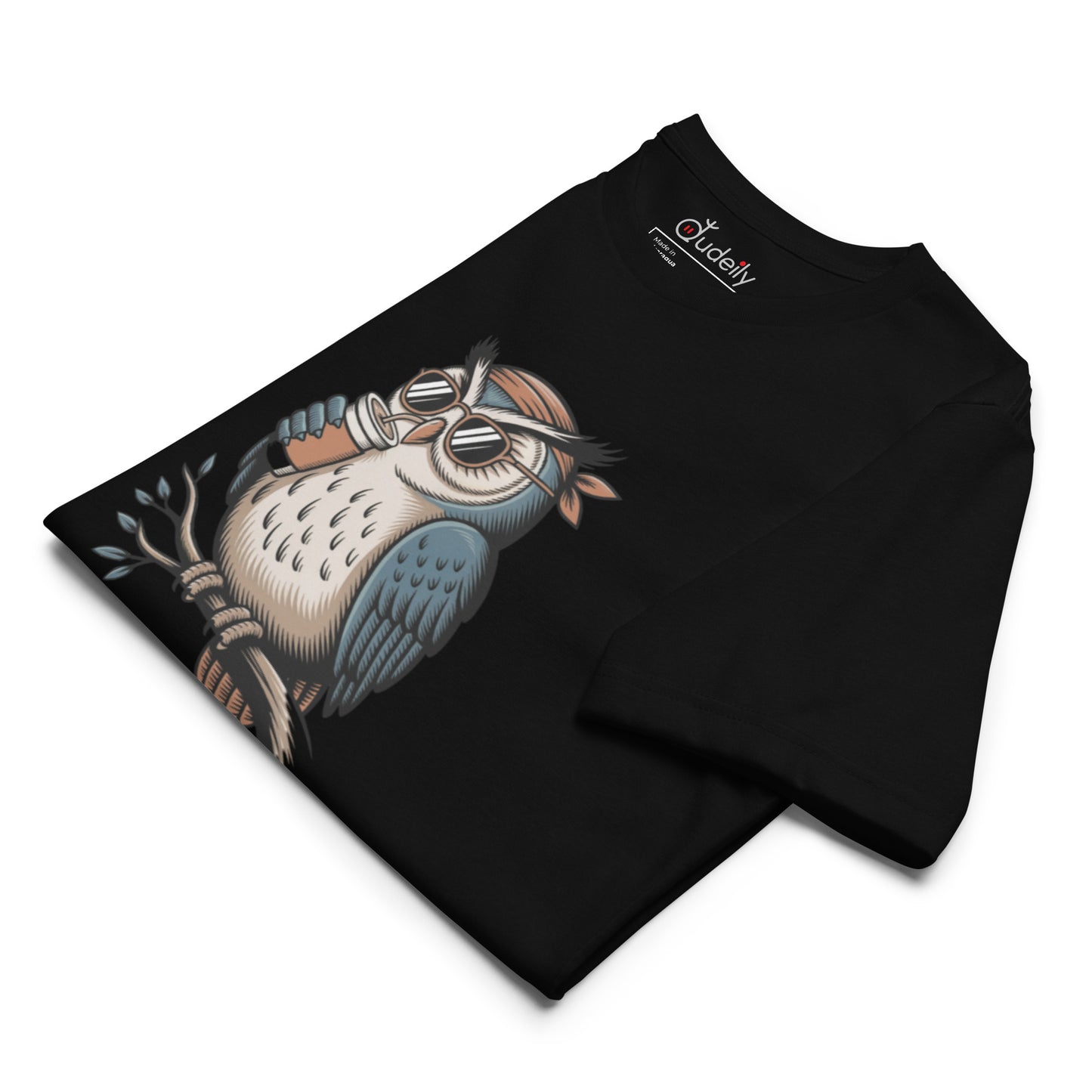 Unisex staple eco t-shirt | Owl Themed Sustainable Fashion Dudeily