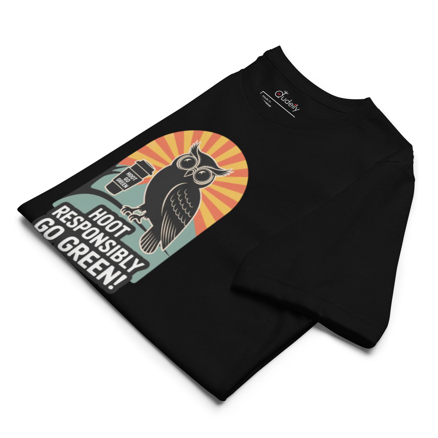 Unisex Eco T-Shirt | Owl Themed Sustainable Fashion & Comfortable Dudeily