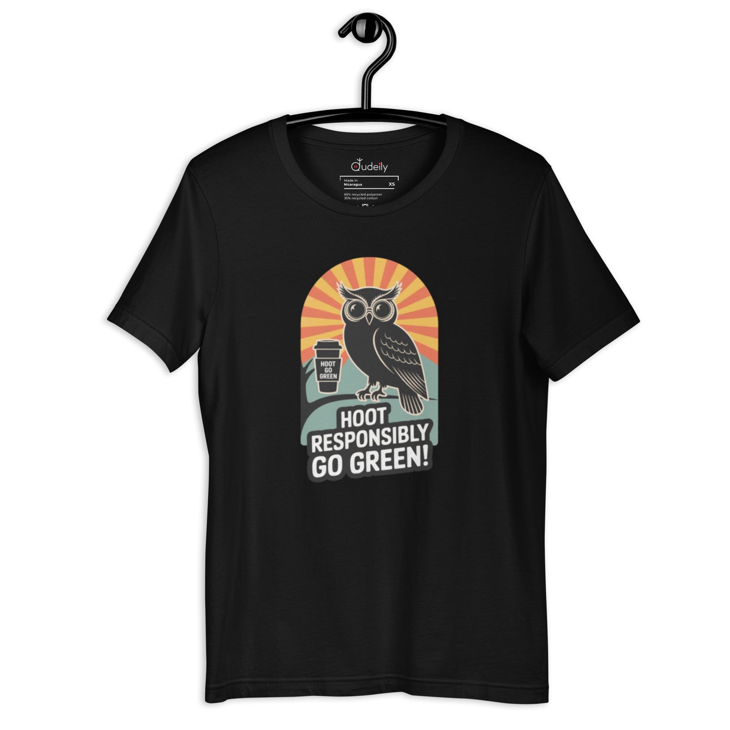 Unisex Eco T-Shirt | Owl Themed Sustainable Fashion & Comfortable Dudeily