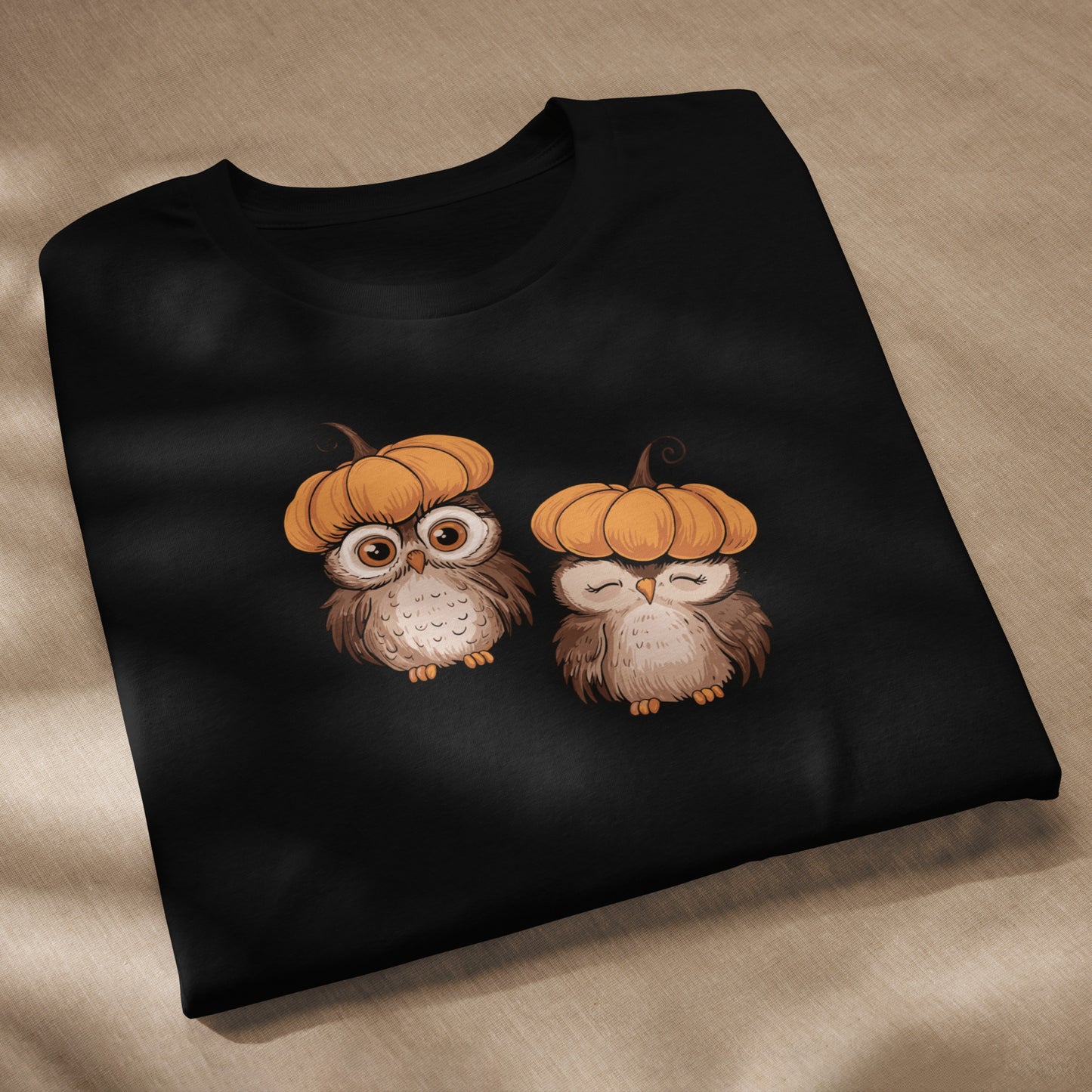 Unisex Staple Eco T-Shirt: Halloween Owl Sustainable Style USA Dudeily