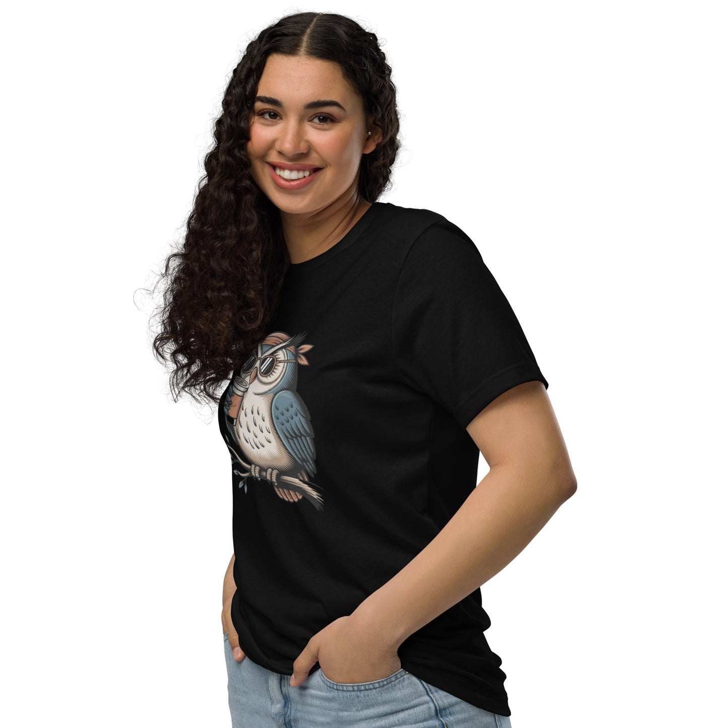 Unisex staple eco t-shirt | Owl Themed Sustainable Fashion Dudeily