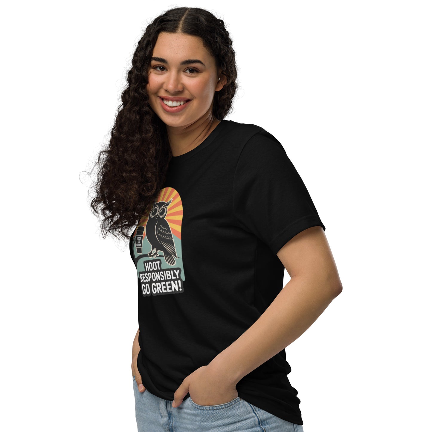 Unisex Eco T-Shirt | Owl Themed Sustainable Fashion & Comfortable Dudeily