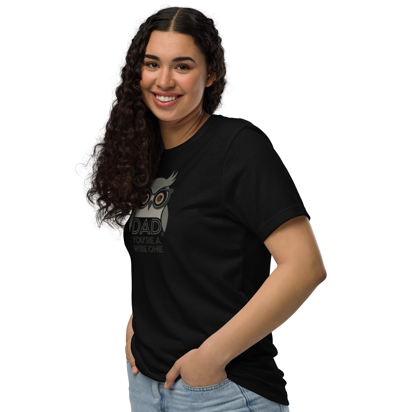 Unisex Staple Eco T-Shirt – Owl-Themed Sustainable Fashion for Father's Day Gifts by Dudeily Dudeily