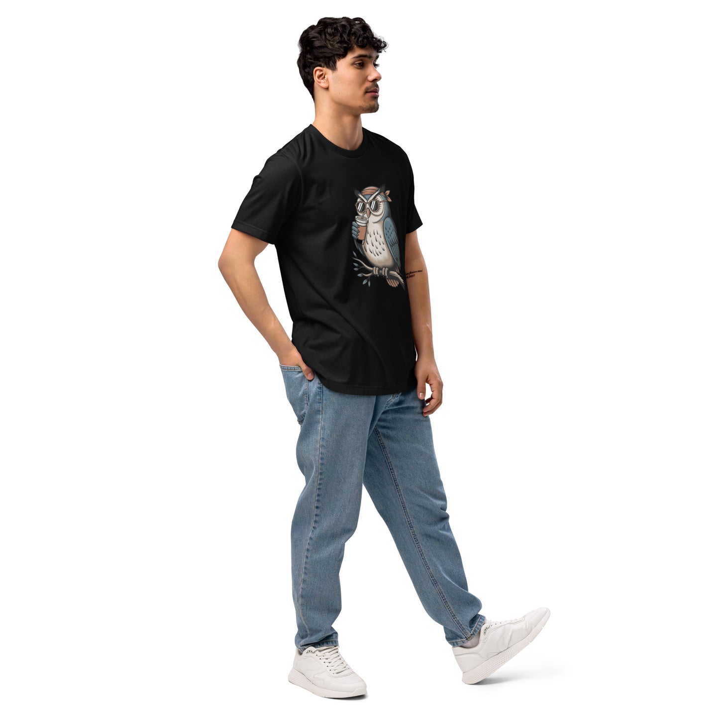 Unisex staple eco t-shirt | Owl Themed Sustainable Fashion Dudeily