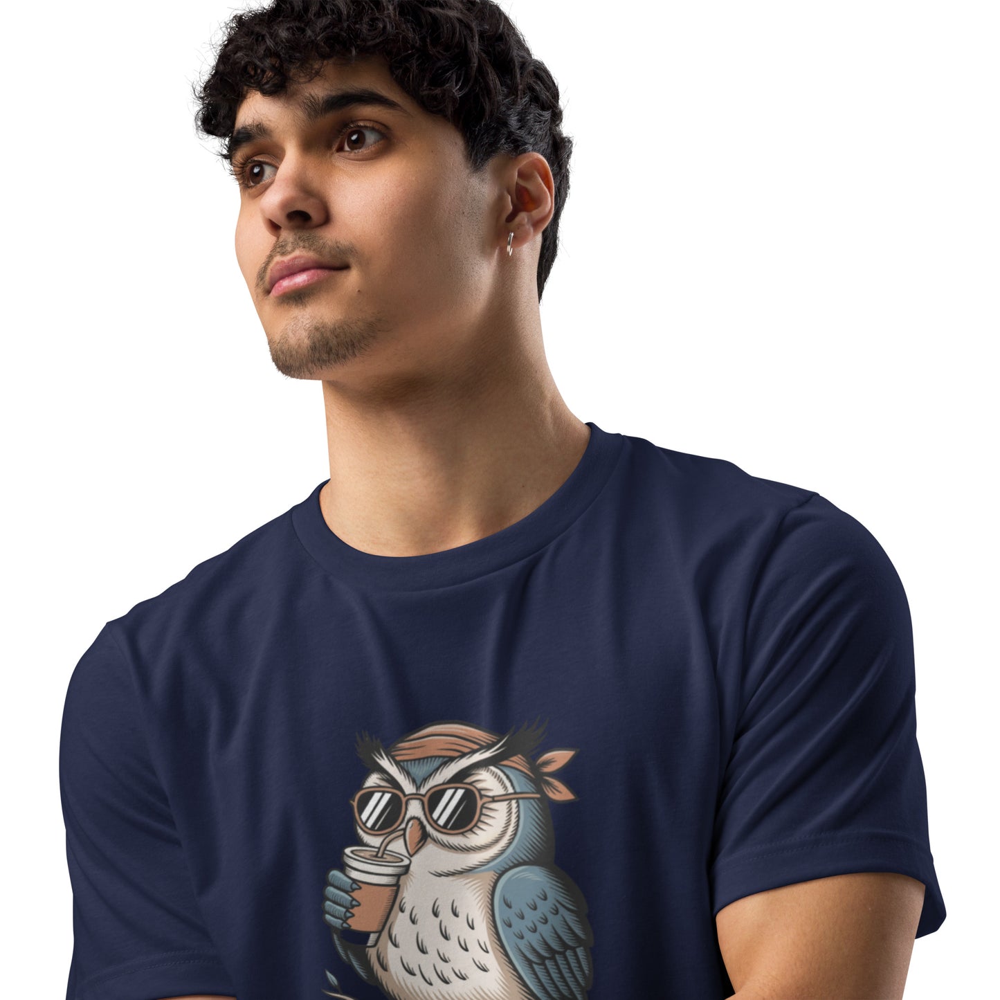 Unisex staple eco t-shirt | Owl Themed Sustainable Fashion Dudeily