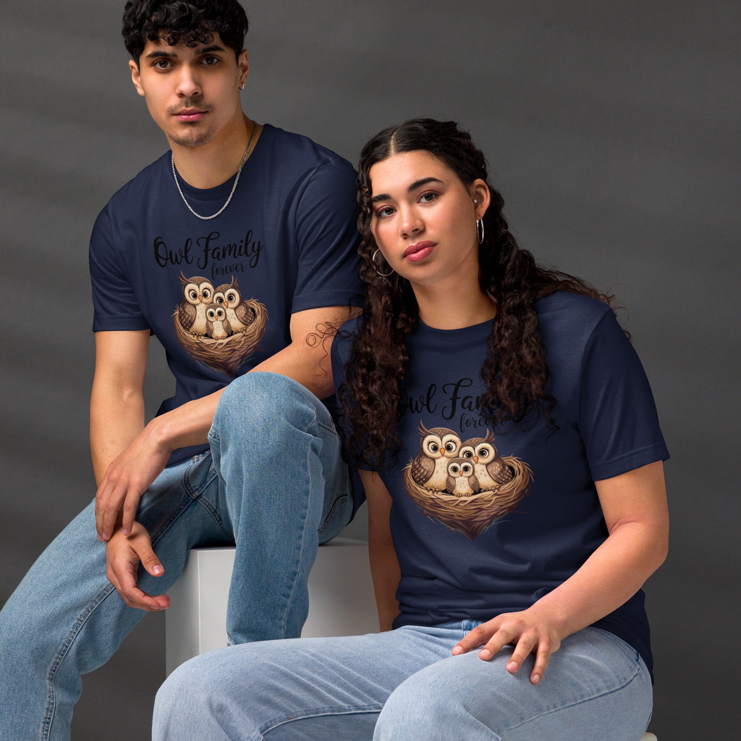 Owl-Themed Unisex Staple Eco T-Shirt | Eco-Friendly Style Dudeily