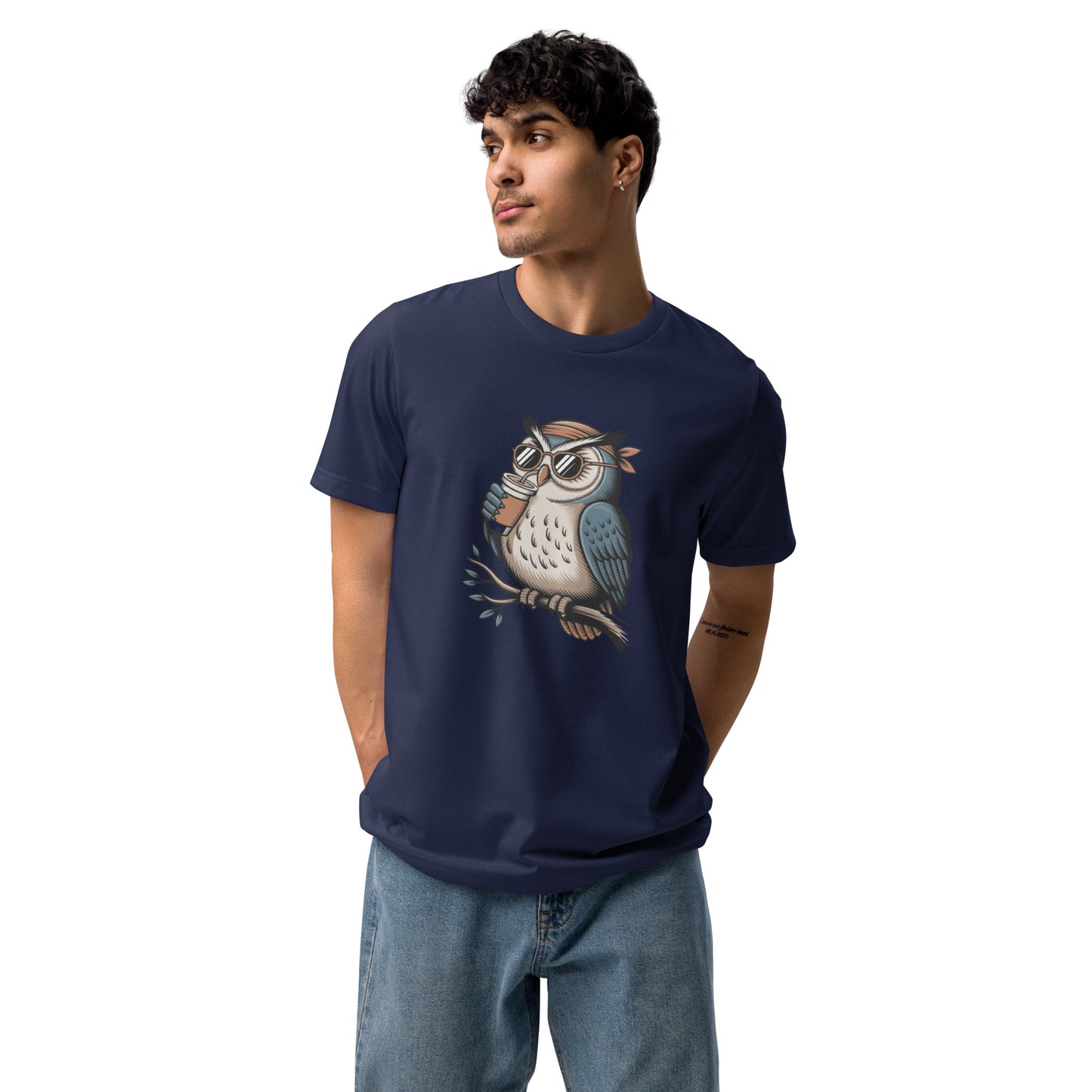 Unisex staple eco t-shirt | Owl Themed Sustainable Fashion Dudeily