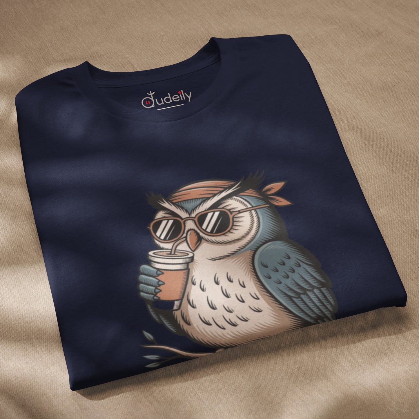 Unisex staple eco t-shirt | Owl Themed Sustainable Fashion Dudeily
