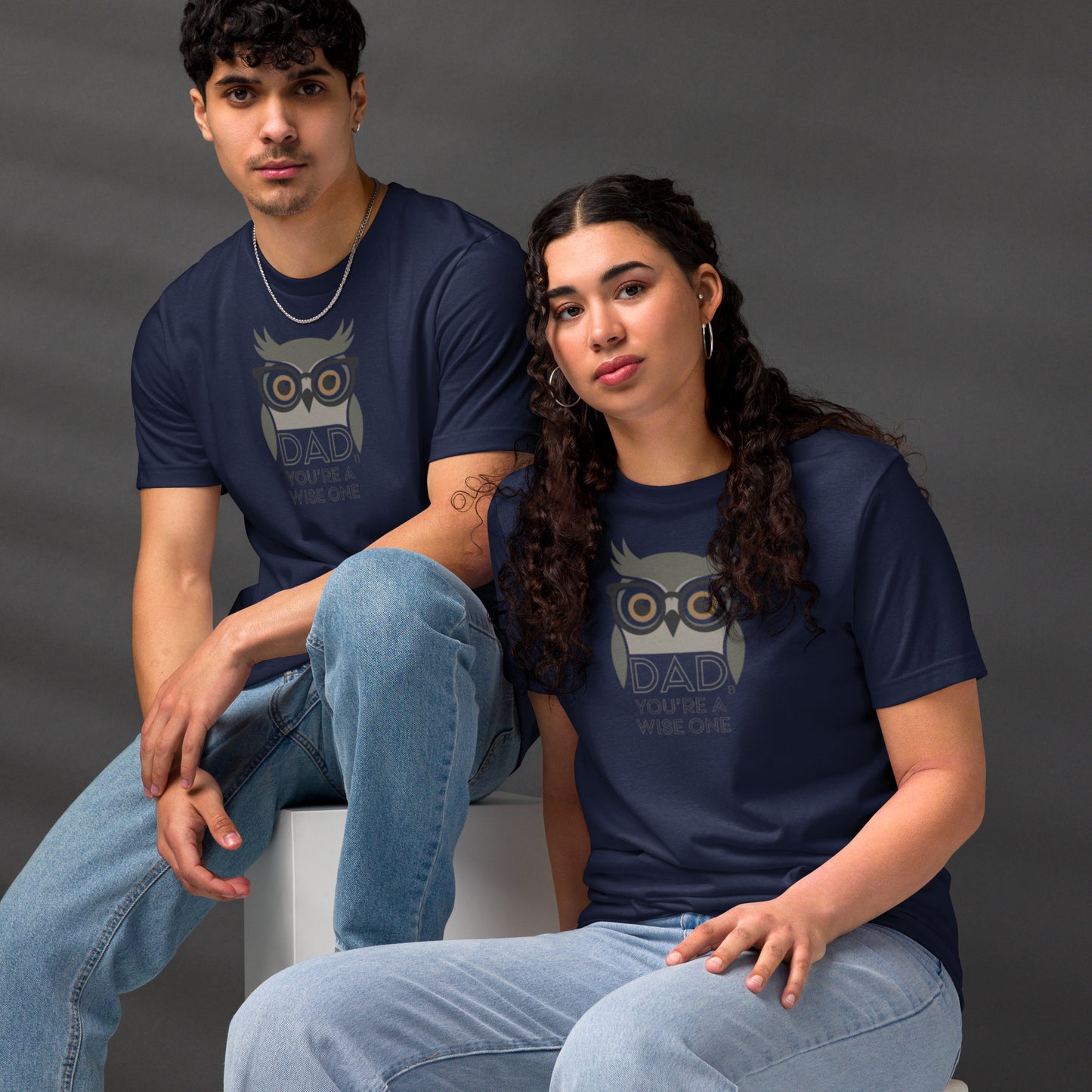 Unisex Staple Eco T-Shirt – Owl-Themed Sustainable Fashion for Father's Day Gifts by Dudeily Dudeily
