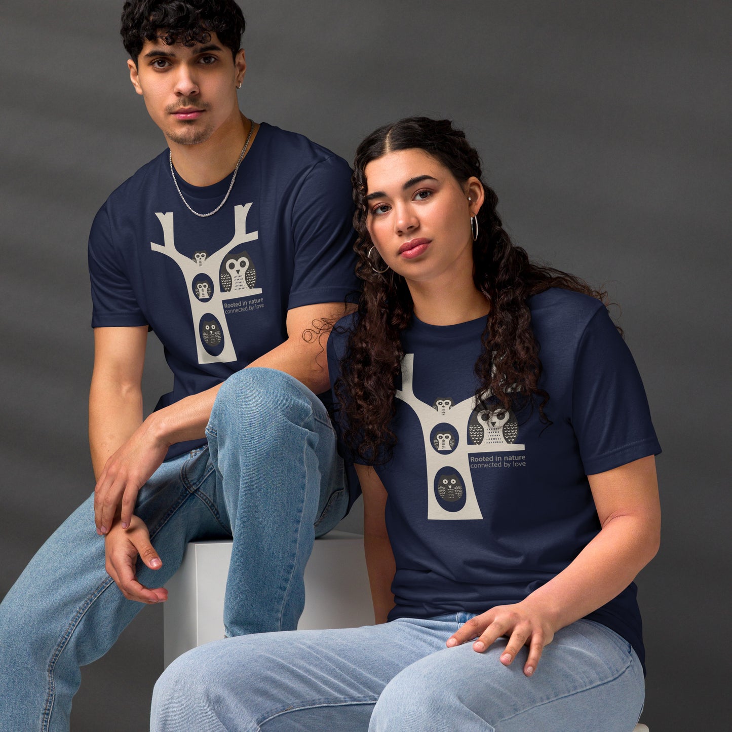 Unisex Staple Eco T-Shirt – OwlNest Sustainable Fashion Classic for Family Day Dudeily