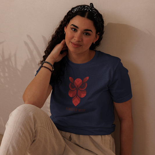 Unisex Staple Eco T-Shirt: 'Forever Wise' | Sustainable Owl Fashion USA Dudeily