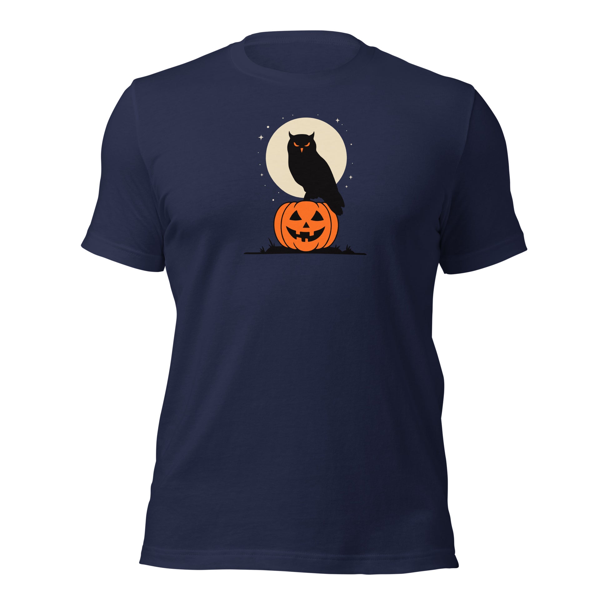 Unisex Staple Eco T-Shirt: Halloween Owl Sustainable Cozy Style USA Dudeily