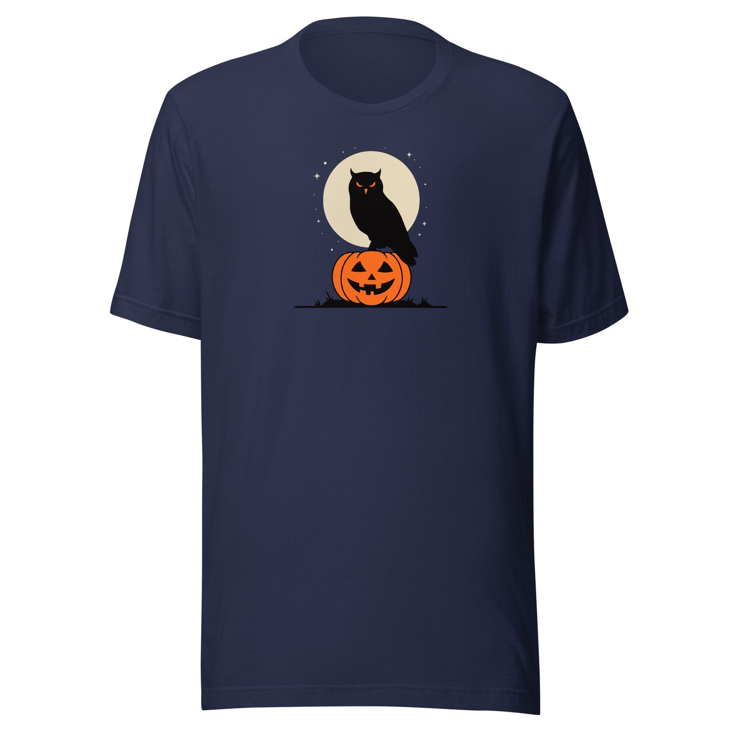 Unisex Staple Eco T-Shirt: Halloween Owl Sustainable Cozy Style USA Dudeily