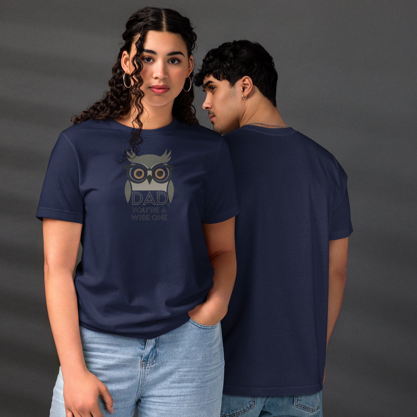 Unisex Staple Eco T-Shirt – Owl-Themed Sustainable Fashion for Father's Day Gifts by Dudeily Dudeily