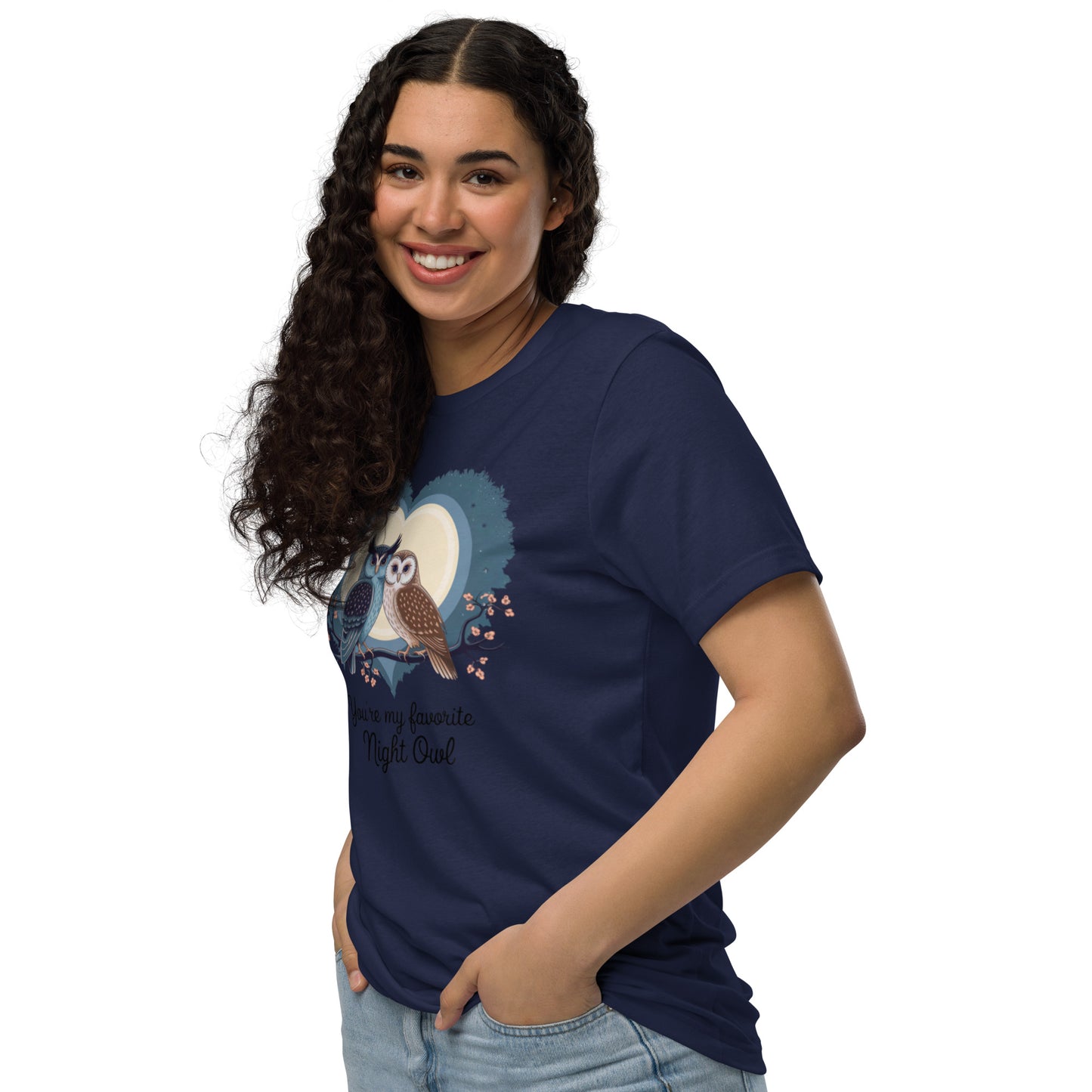 Owl-Themed Unisex Staple Eco T-Shirt | Sustainable & Stylish Dudeily