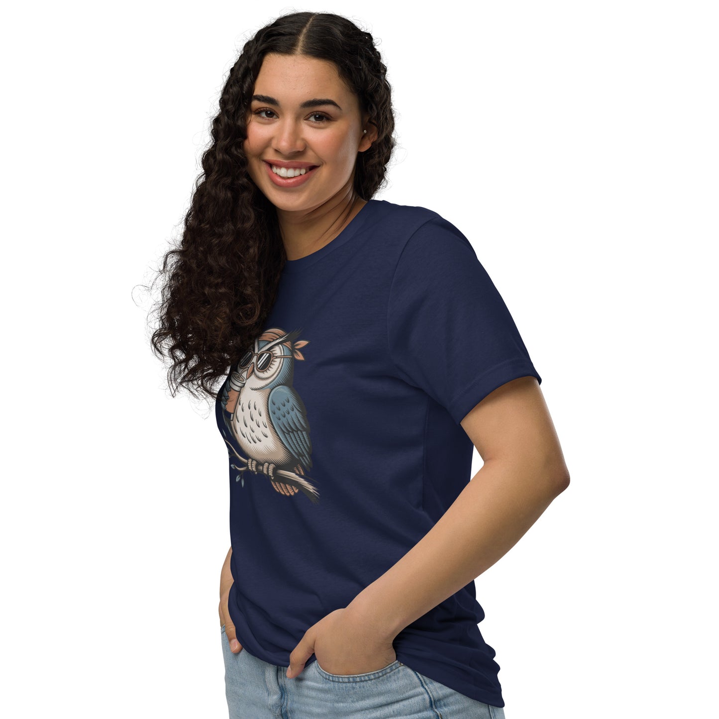 Unisex staple eco t-shirt | Owl Themed Sustainable Fashion Dudeily