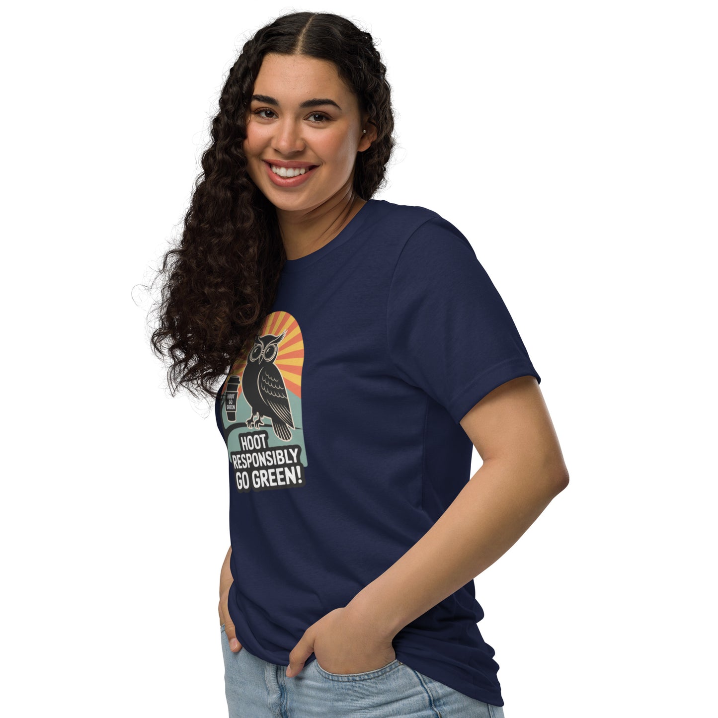 Unisex Eco T-Shirt | Owl Themed Sustainable Fashion & Comfortable Dudeily