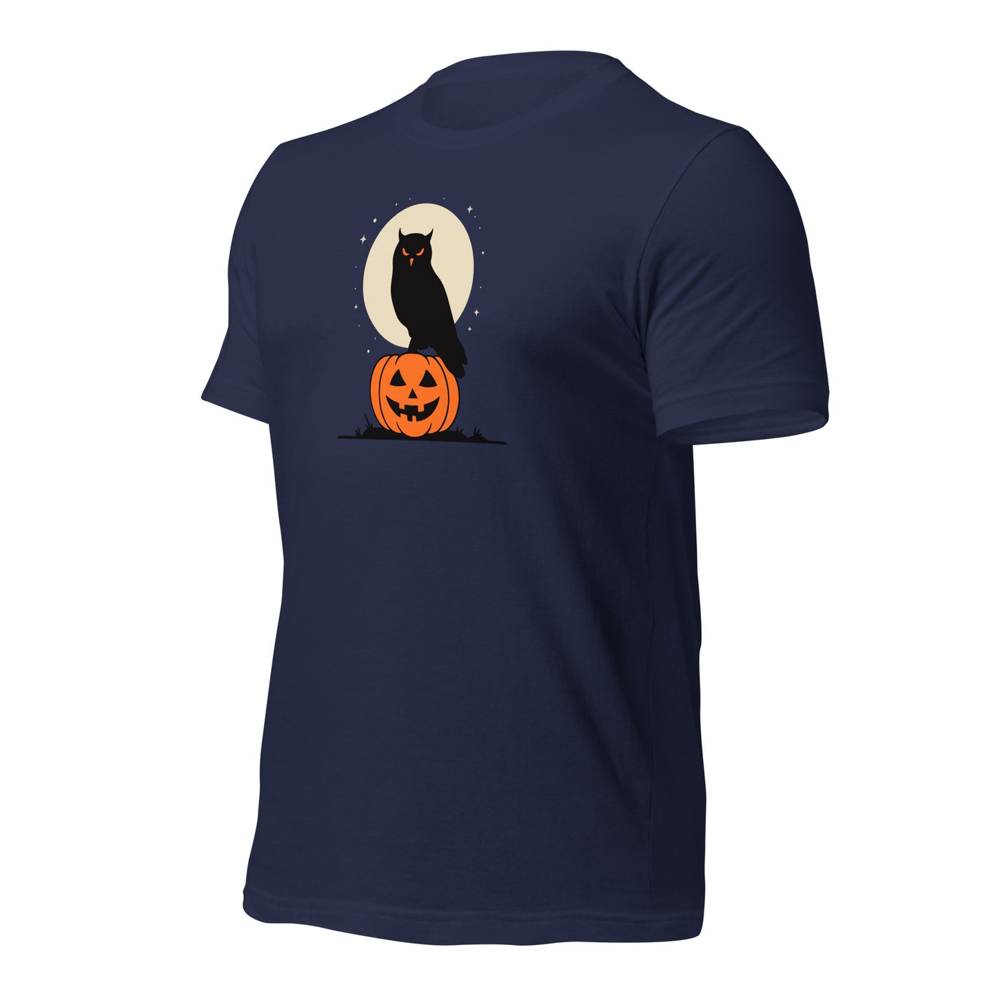 Unisex Staple Eco T-Shirt: Halloween Owl Sustainable Cozy Style USA Dudeily