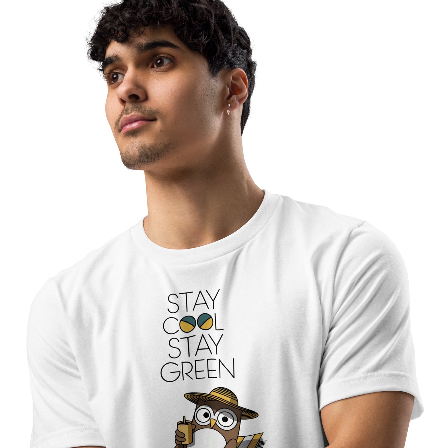 Unisex Staple Eco T-Shirt | Owl Themed Sustainable & Comfortable Dudeily