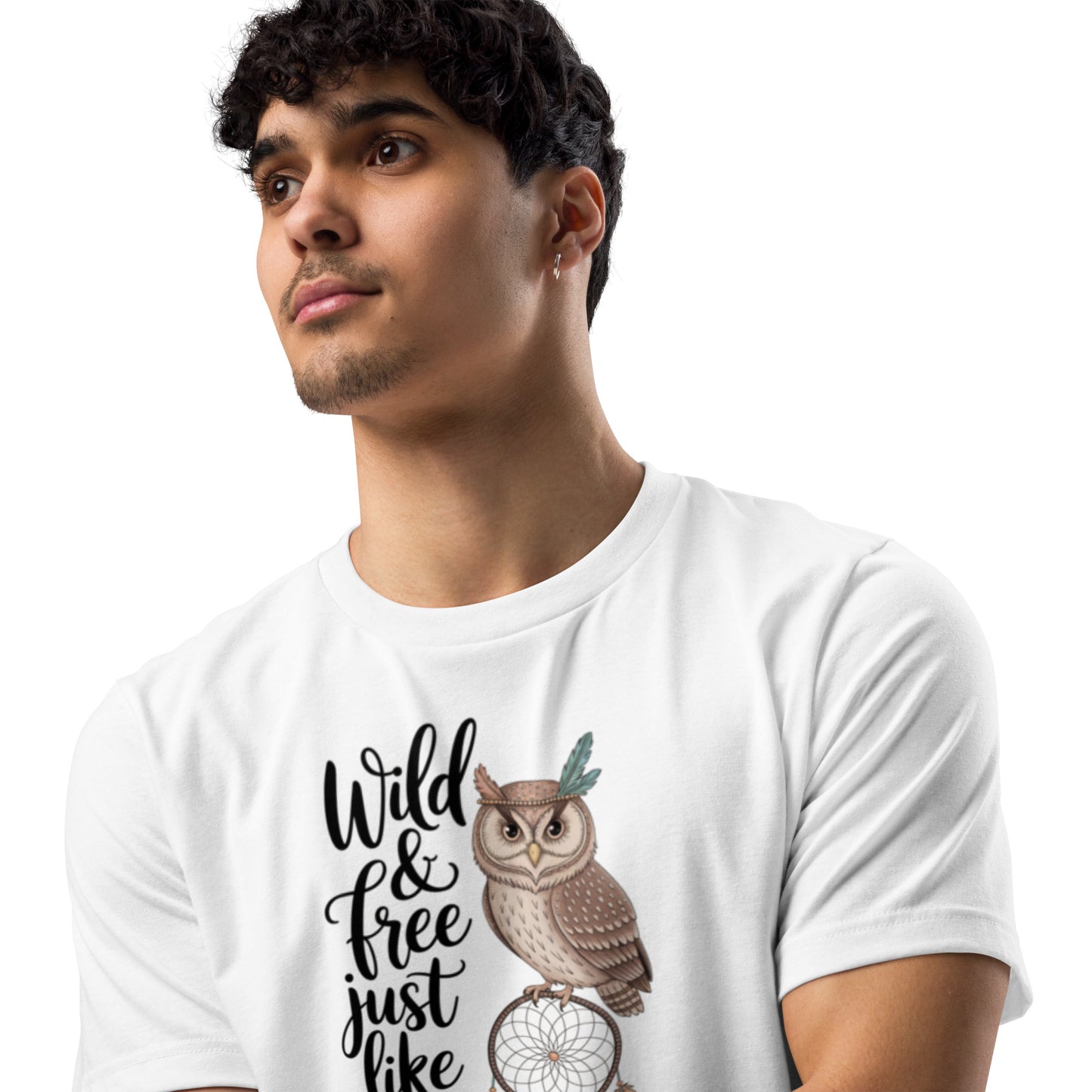 Unisex Staple Eco T-Shirt | Owl Themed Sustainable & Comfortable Dudeily