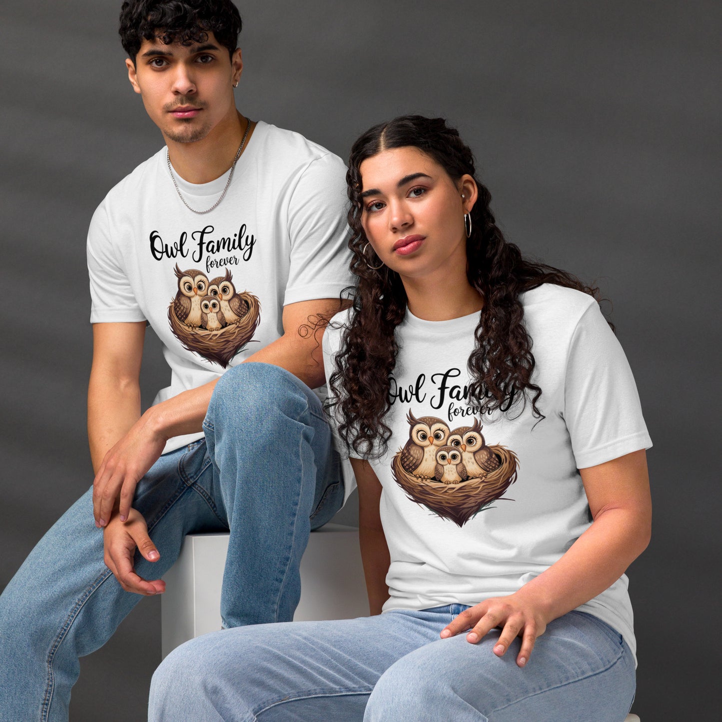 Owl-Themed Unisex Staple Eco T-Shirt | Eco-Friendly Style Dudeily