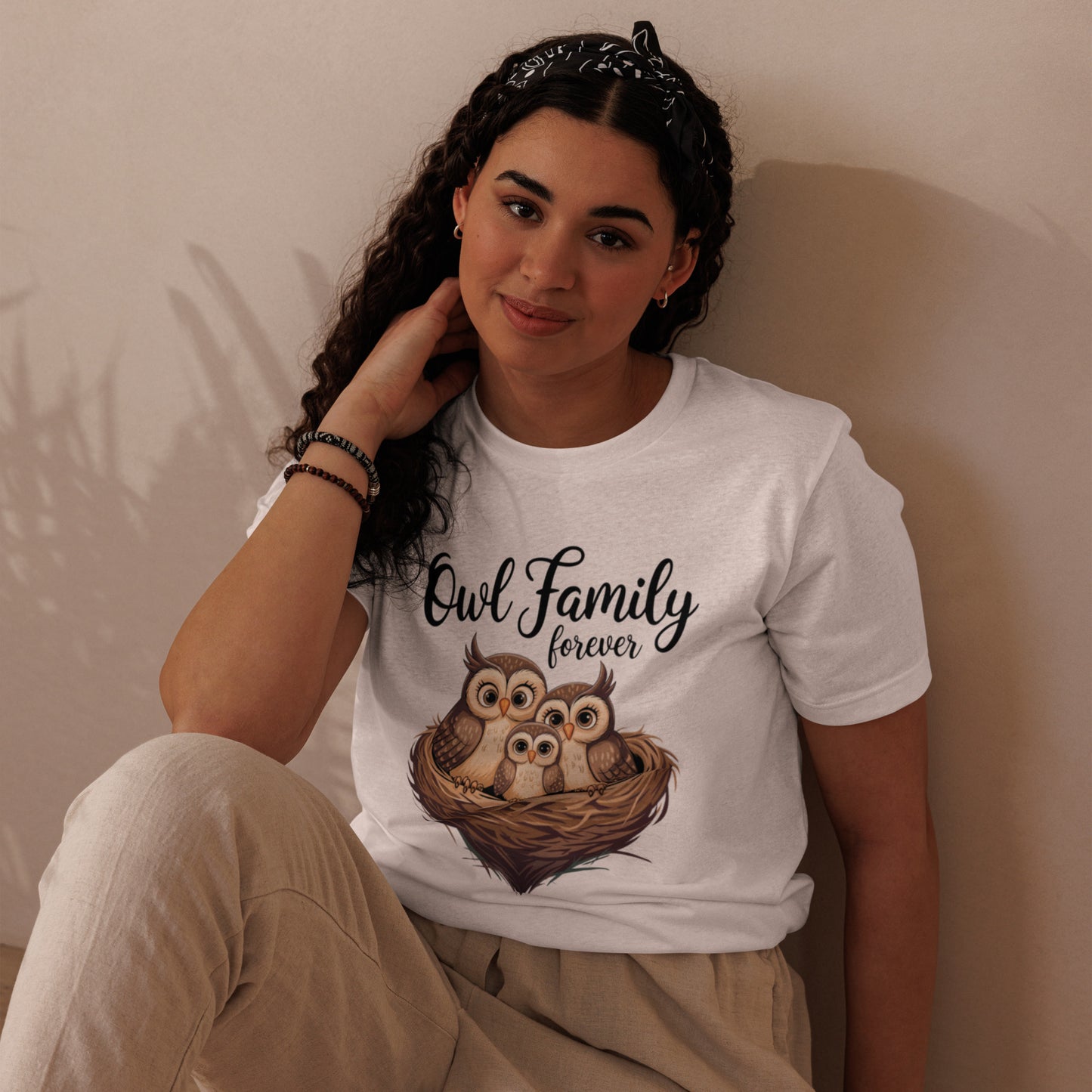 Owl-Themed Unisex Staple Eco T-Shirt | Eco-Friendly Style Dudeily