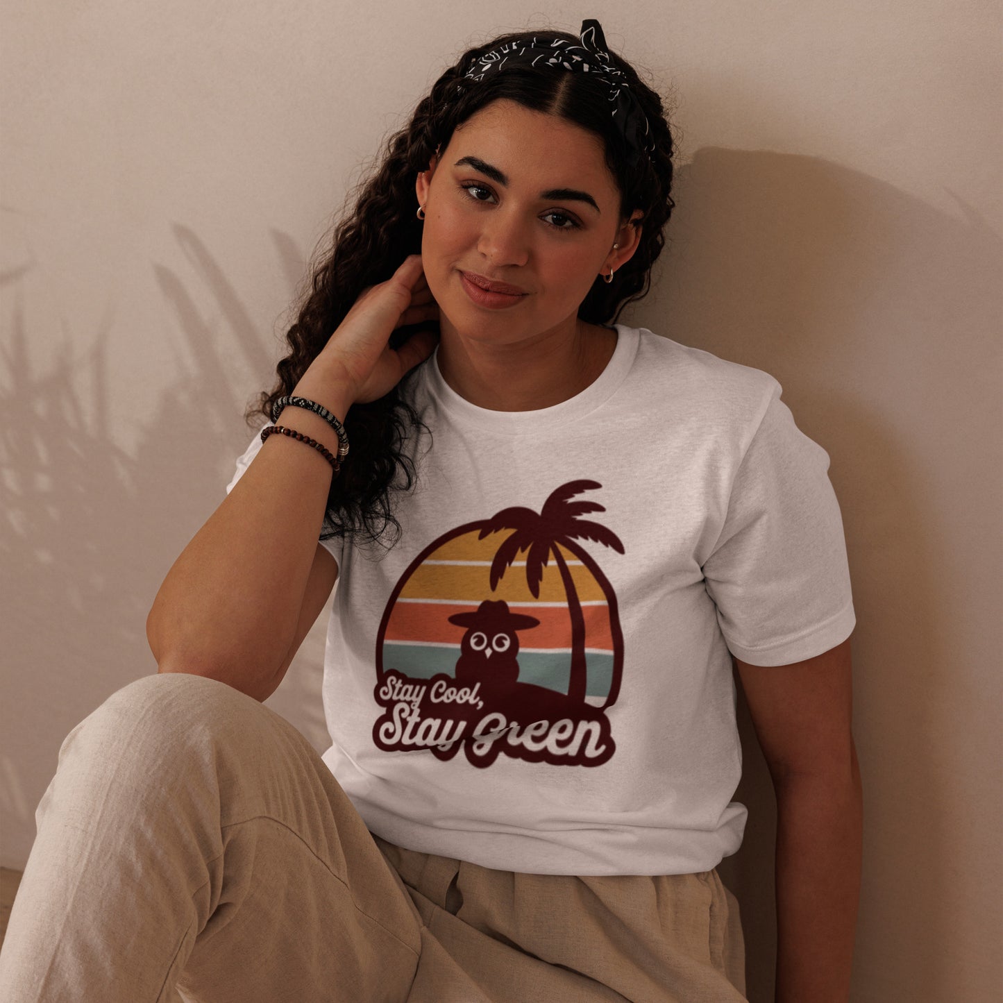 Unisex Staple Eco T-Shirt | Owl Themed Sustainable & Comfortable Dudeily