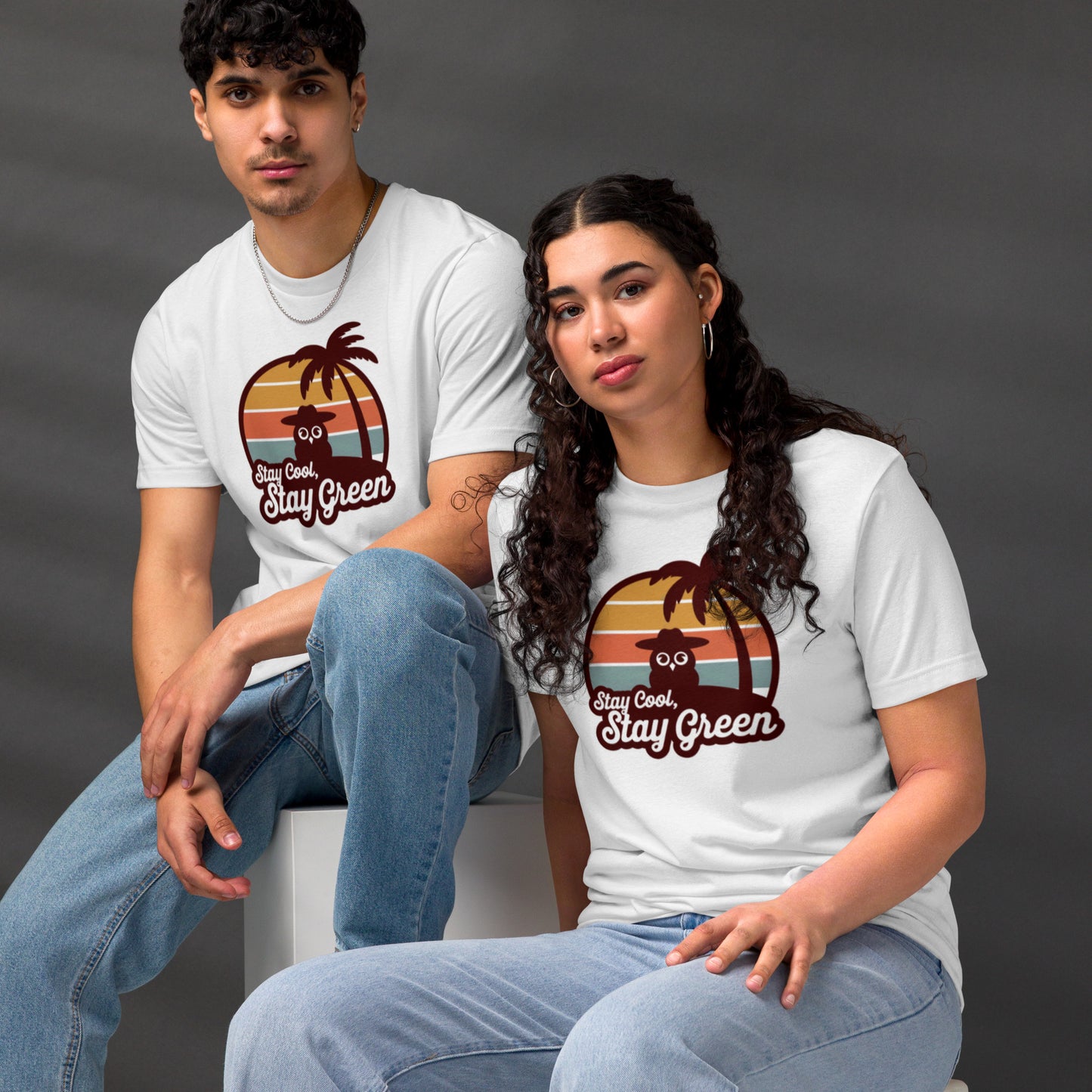 Unisex Staple Eco T-Shirt | Owl Themed Sustainable & Comfortable Dudeily