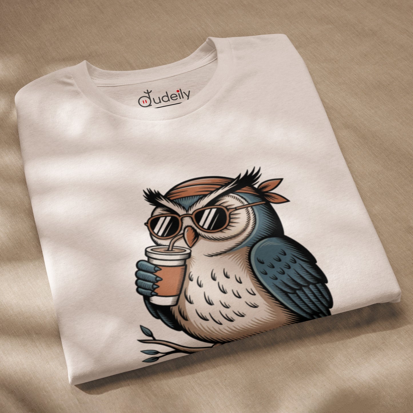 Unisex staple eco t-shirt | Owl Themed Sustainable Fashion Dudeily
