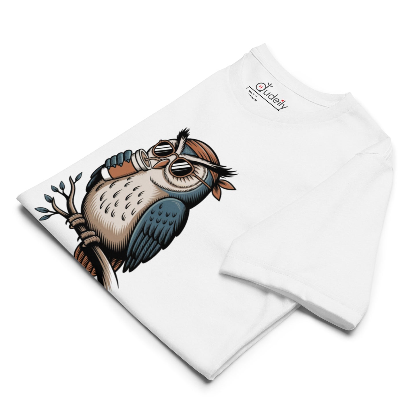 Unisex staple eco t-shirt | Owl Themed Sustainable Fashion Dudeily