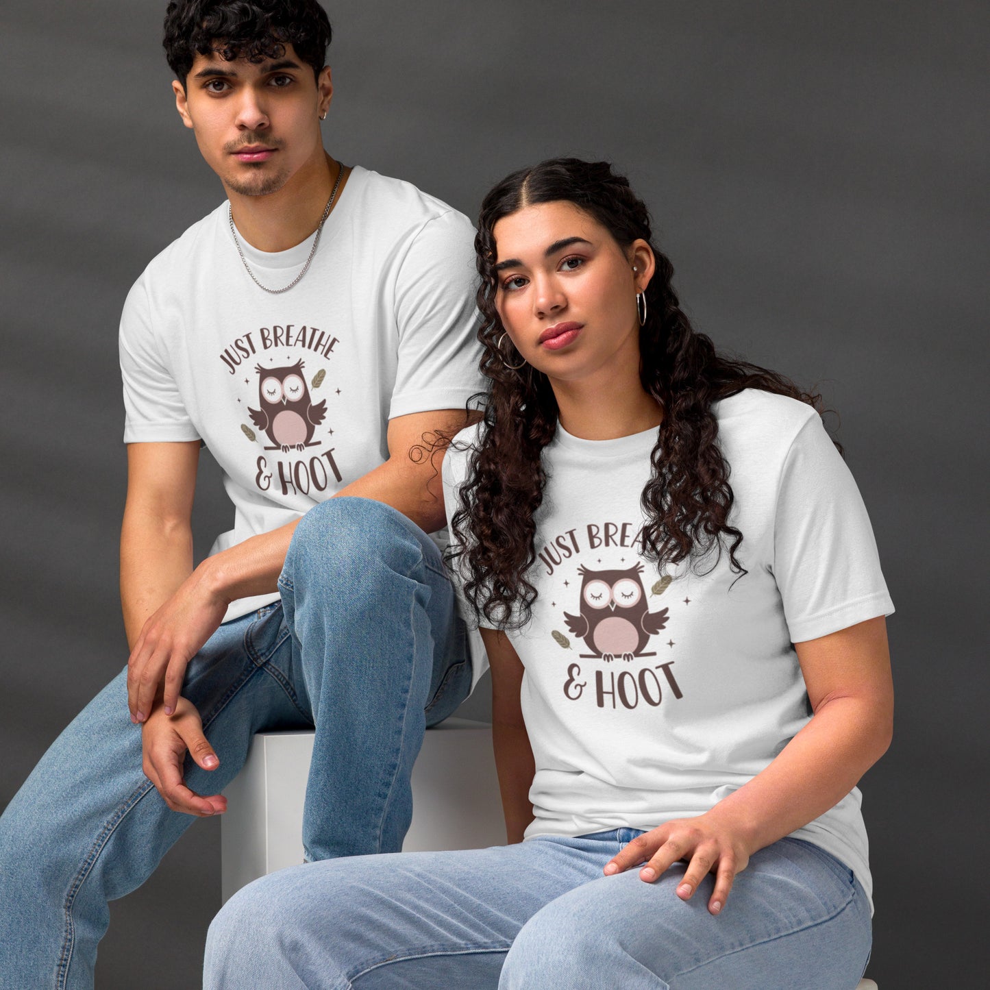 Unisex Staple Eco T-Shirt | Owl Themed Sustainable & Comfortable Dudeily
