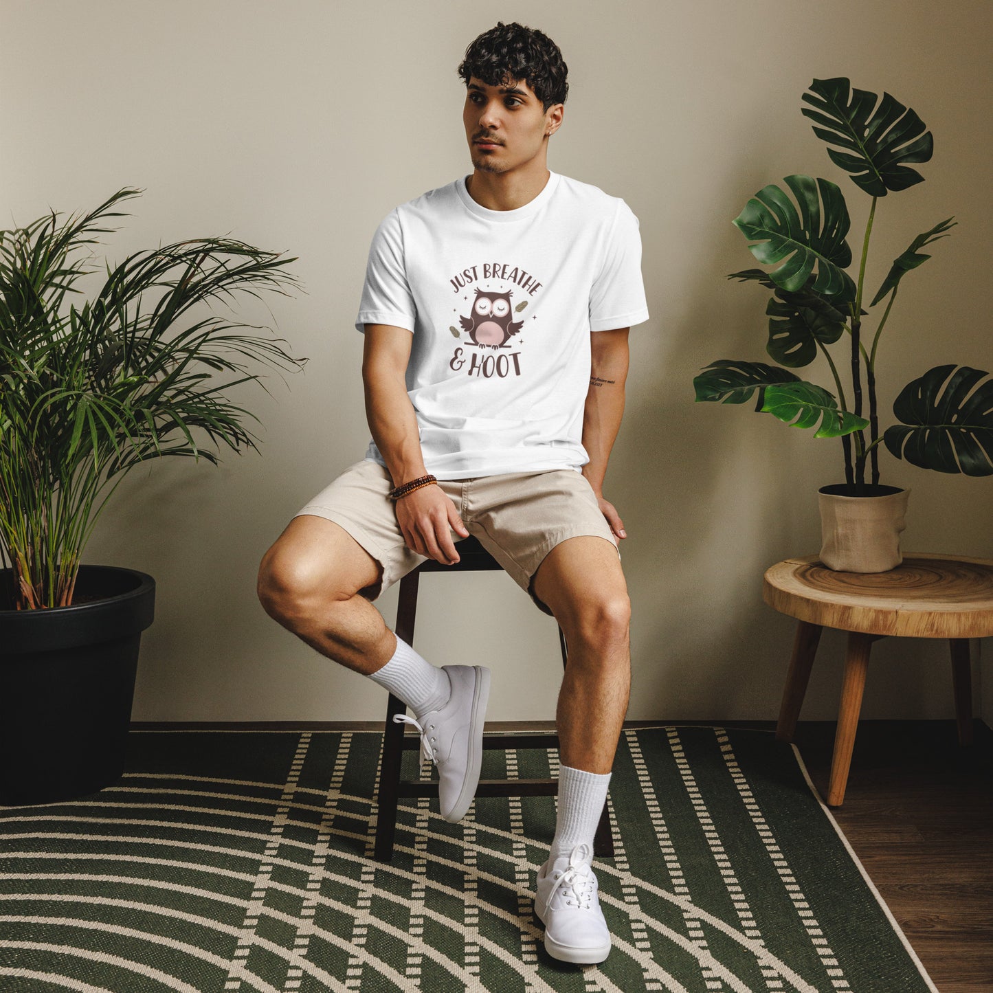 Unisex Staple Eco T-Shirt | Owl Themed Sustainable & Comfortable Dudeily