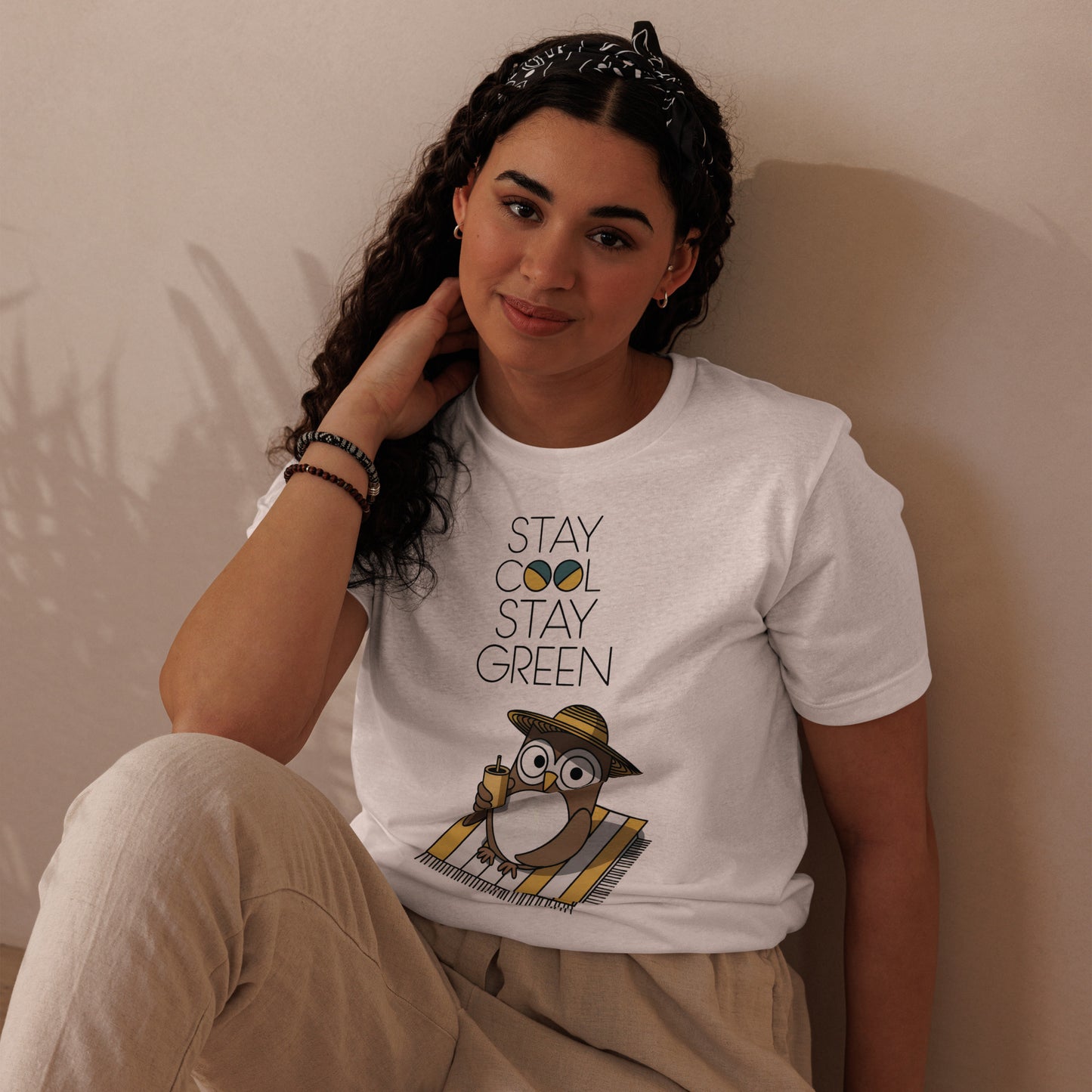 Unisex Staple Eco T-Shirt | Owl Themed Sustainable & Comfortable Dudeily