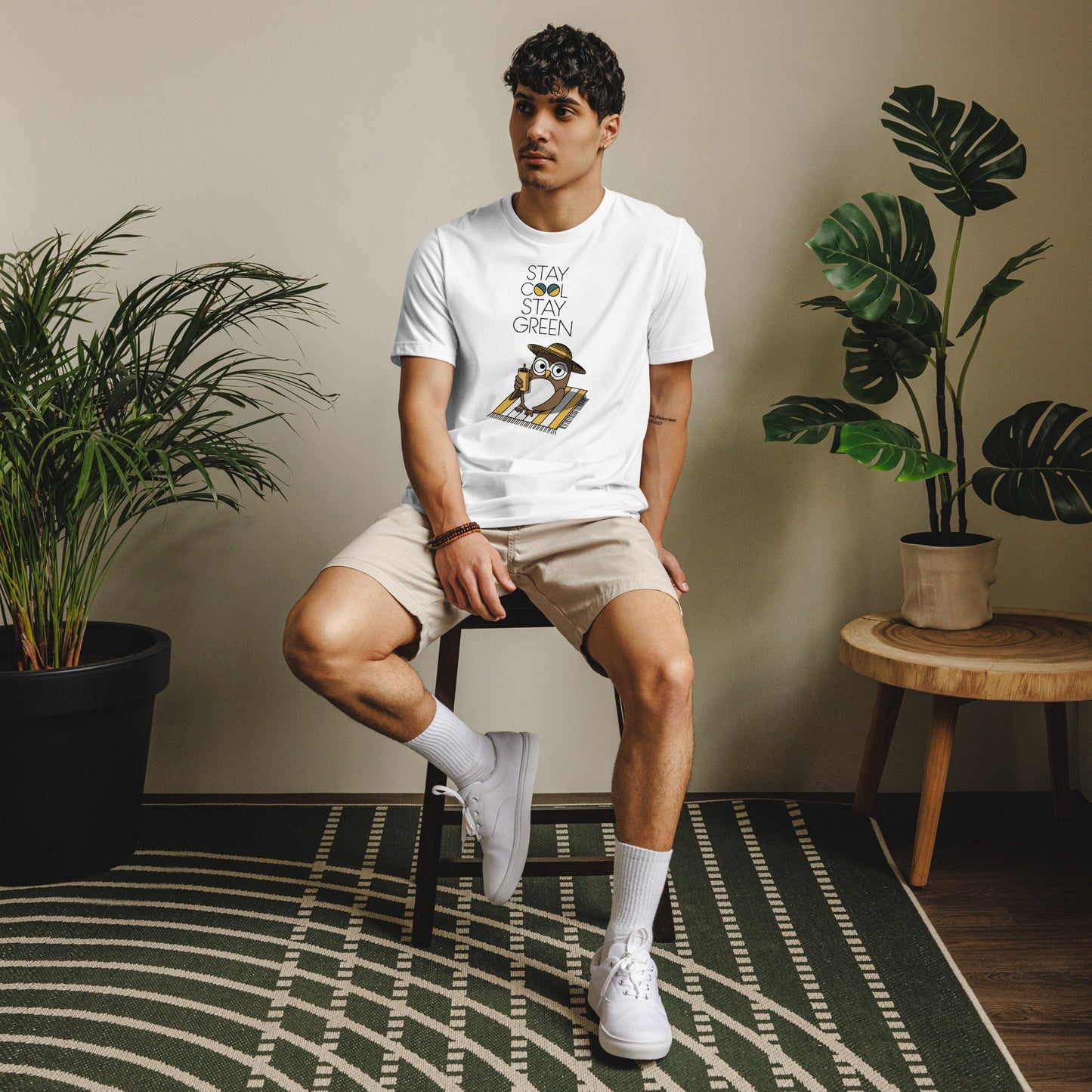 Unisex Staple Eco T-Shirt | Owl Themed Sustainable & Comfortable Dudeily