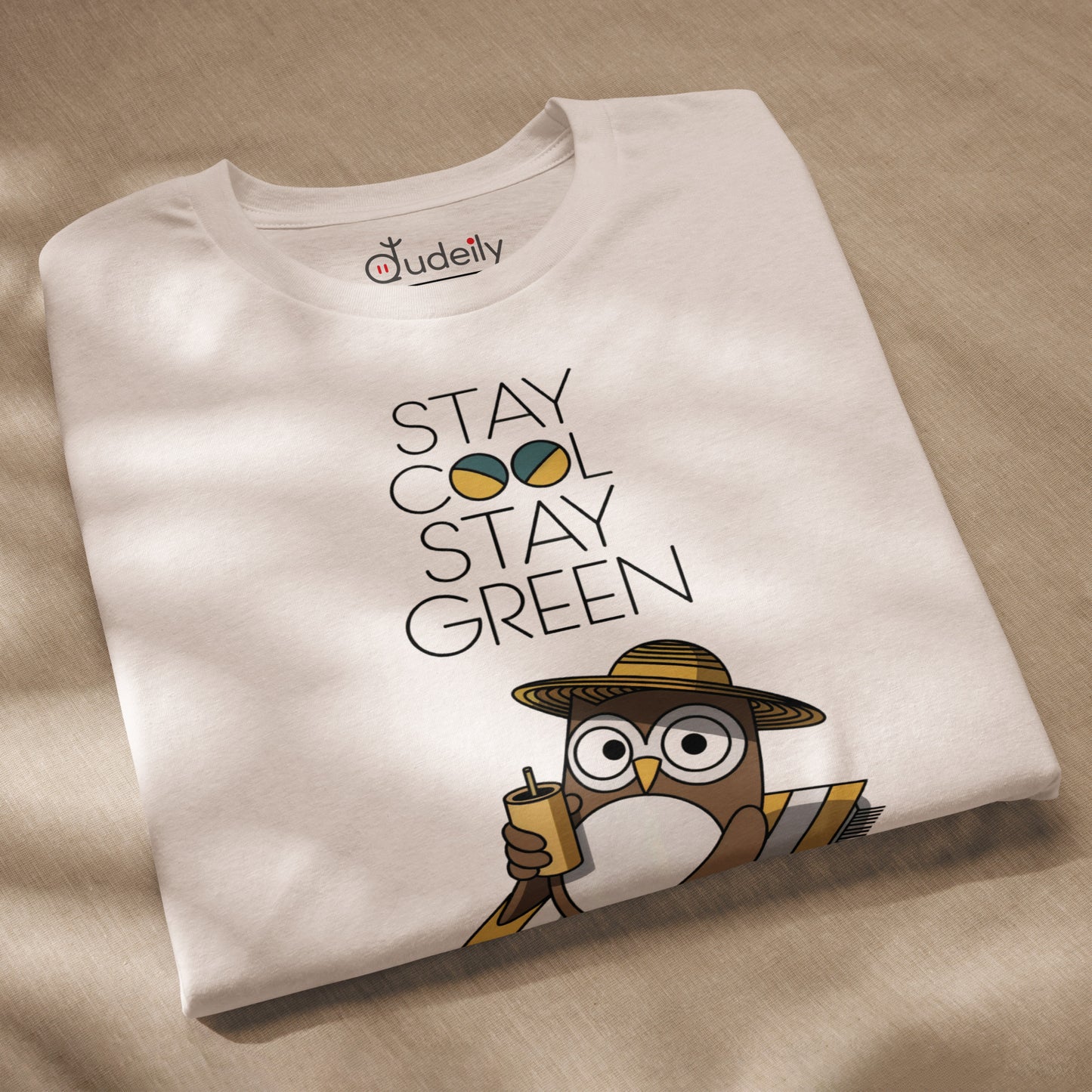 Unisex Staple Eco T-Shirt | Owl Themed Sustainable & Comfortable Dudeily