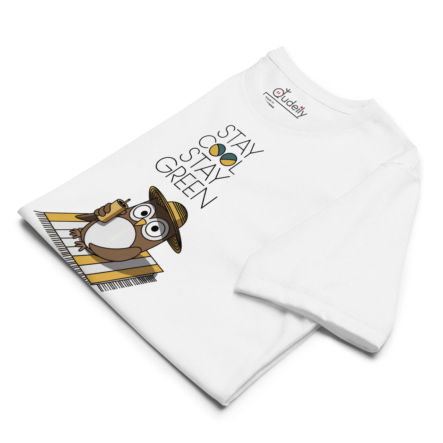 Unisex Staple Eco T-Shirt | Owl Themed Sustainable & Comfortable Dudeily