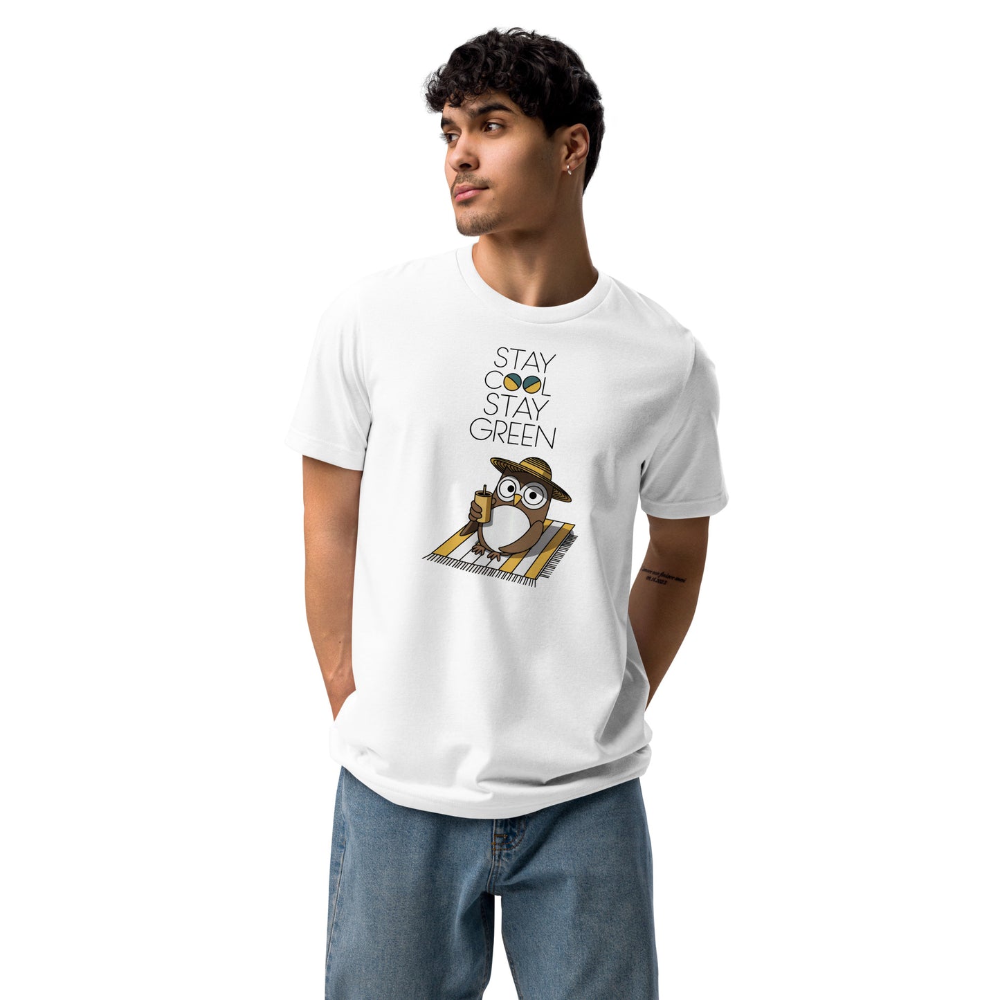 Unisex Staple Eco T-Shirt | Owl Themed Sustainable & Comfortable Dudeily