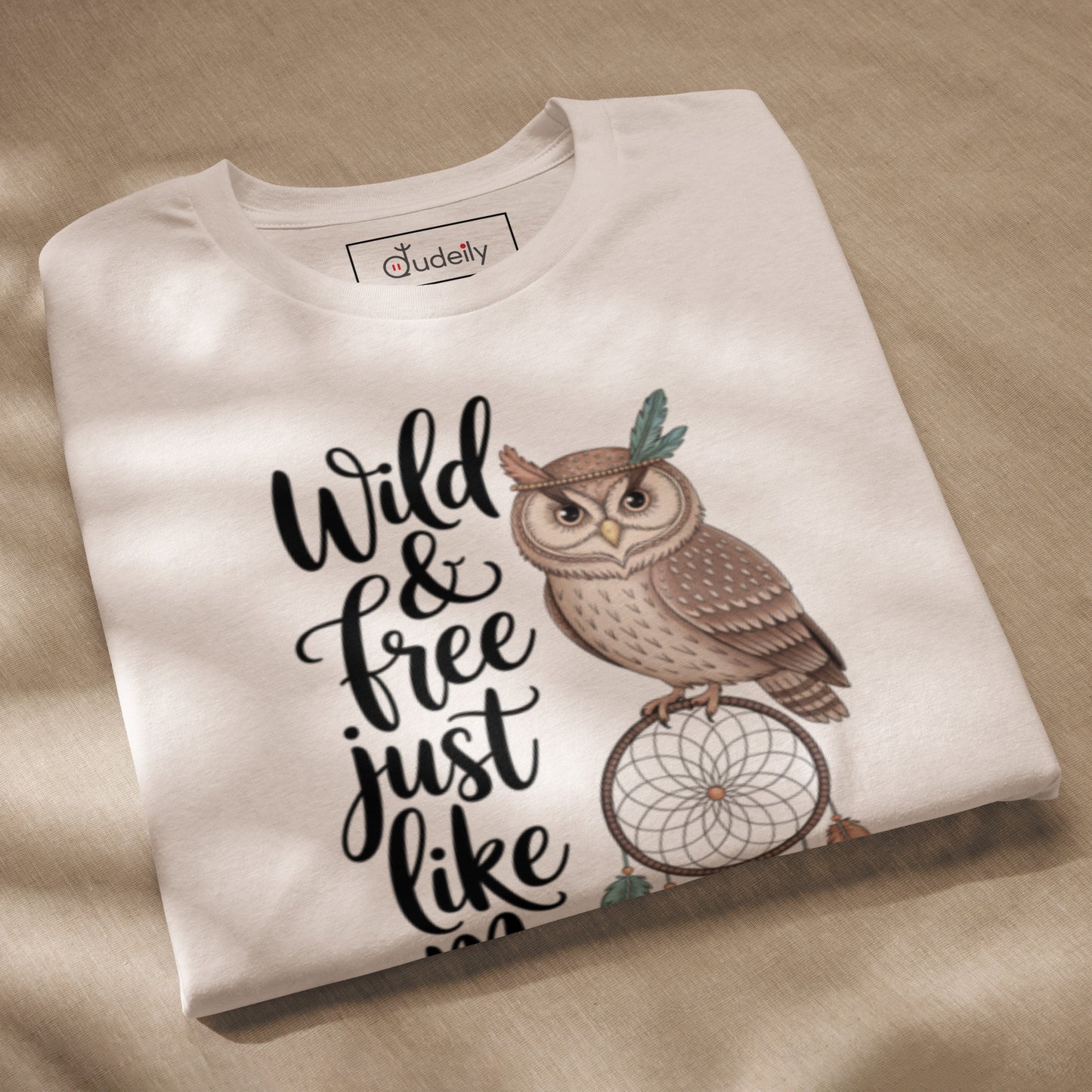 Unisex Staple Eco T-Shirt | Owl Themed Sustainable & Comfortable Dudeily