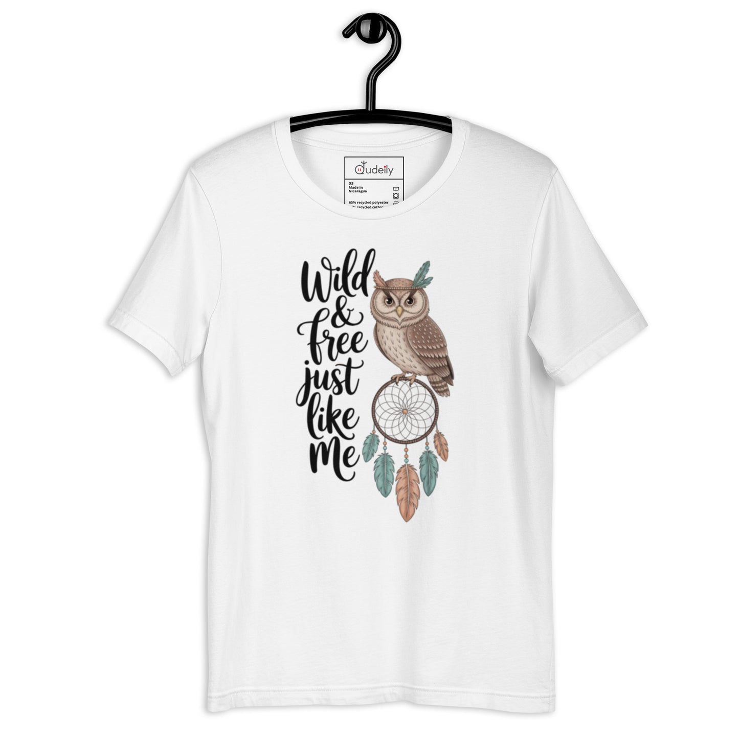 Unisex Staple Eco T-Shirt | Owl Themed Sustainable & Comfortable Dudeily