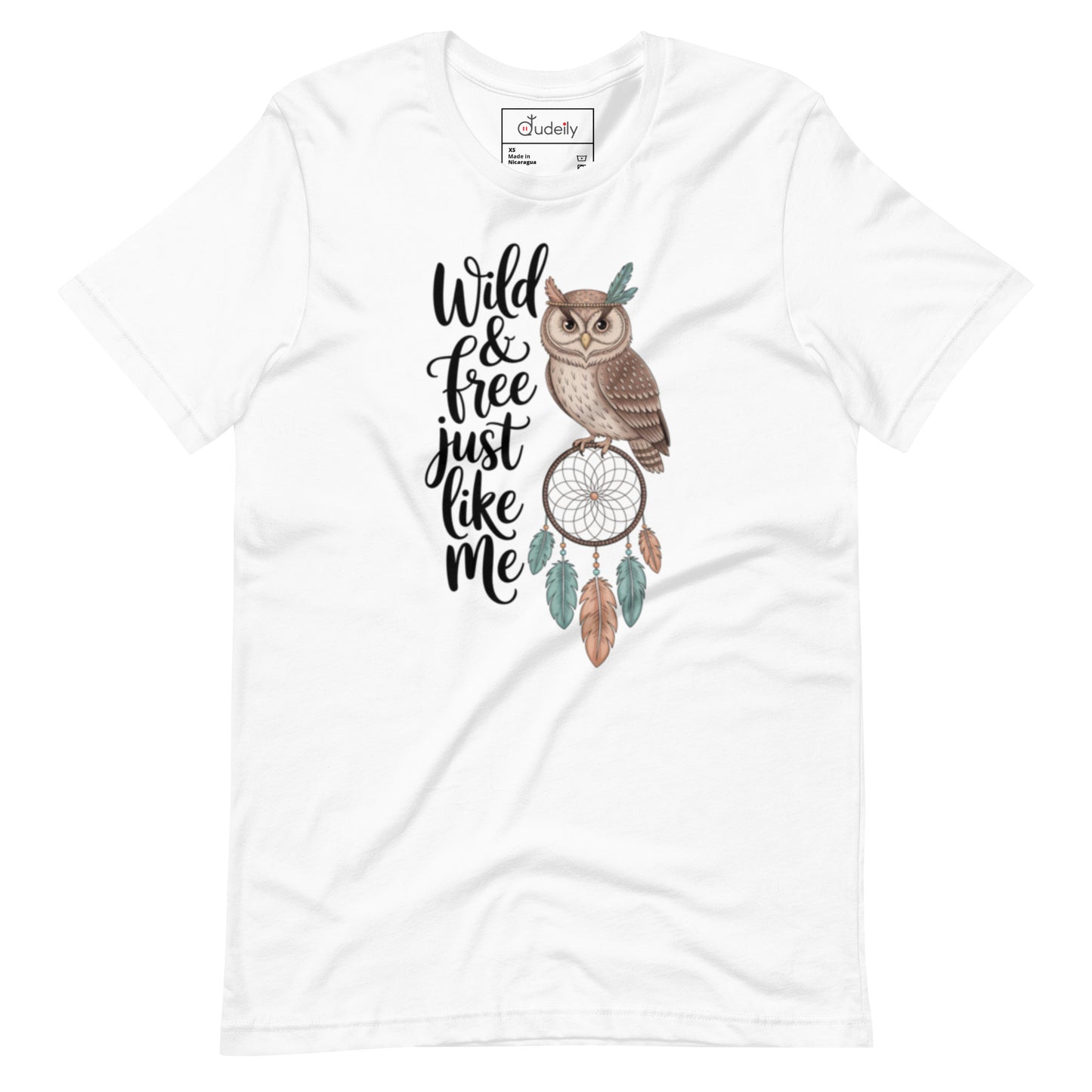 Unisex Staple Eco T-Shirt | Owl Themed Sustainable & Comfortable Dudeily