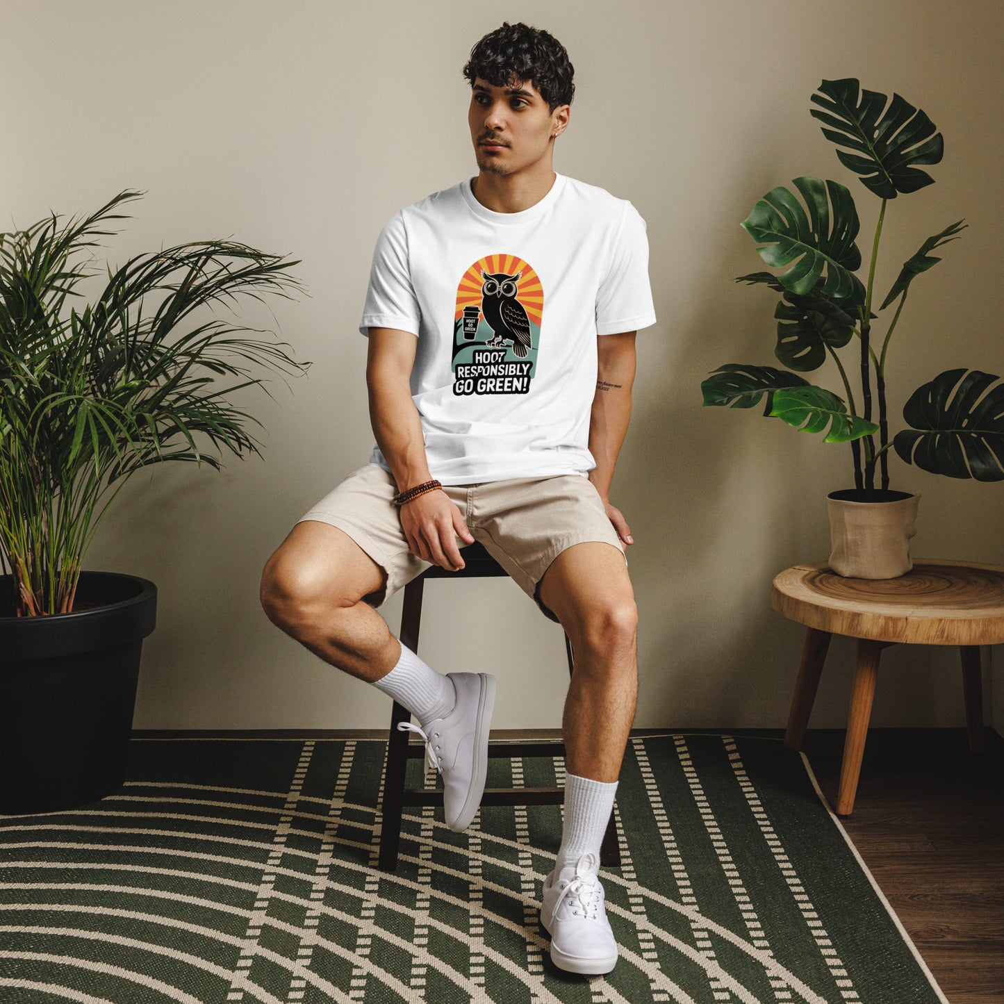 Unisex Eco T-Shirt | Owl Themed Sustainable Fashion & Comfortable Dudeily